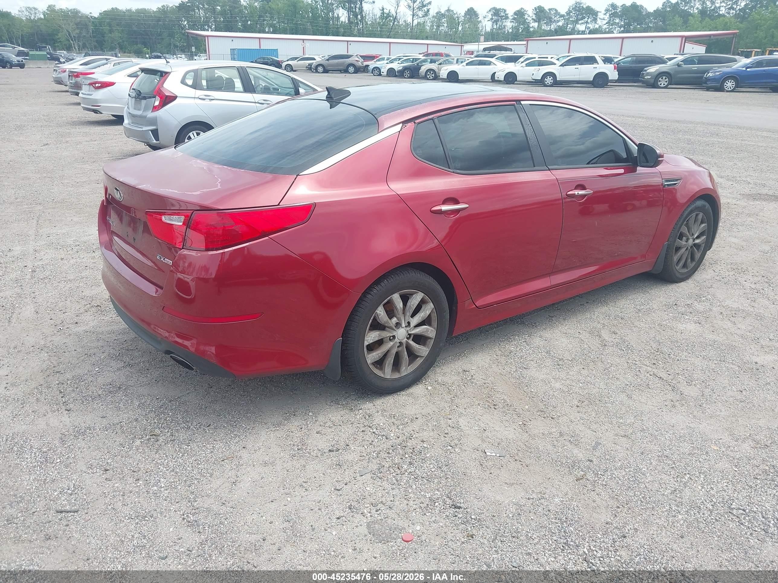 2015 Kia Optima Ex Red vin: 5XXGN4A76FG418489