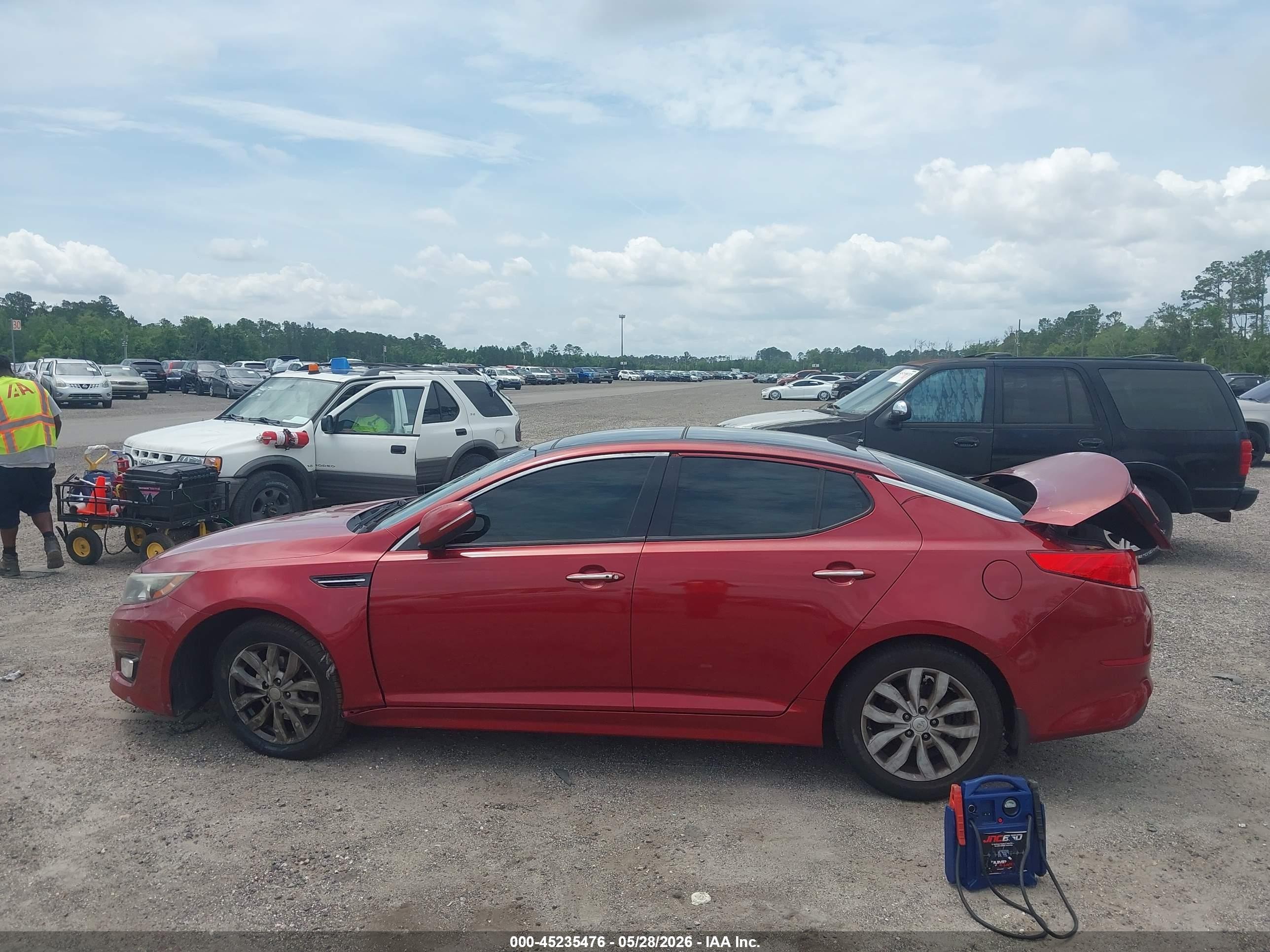 2015 Kia Optima Ex Red vin: 5XXGN4A76FG418489