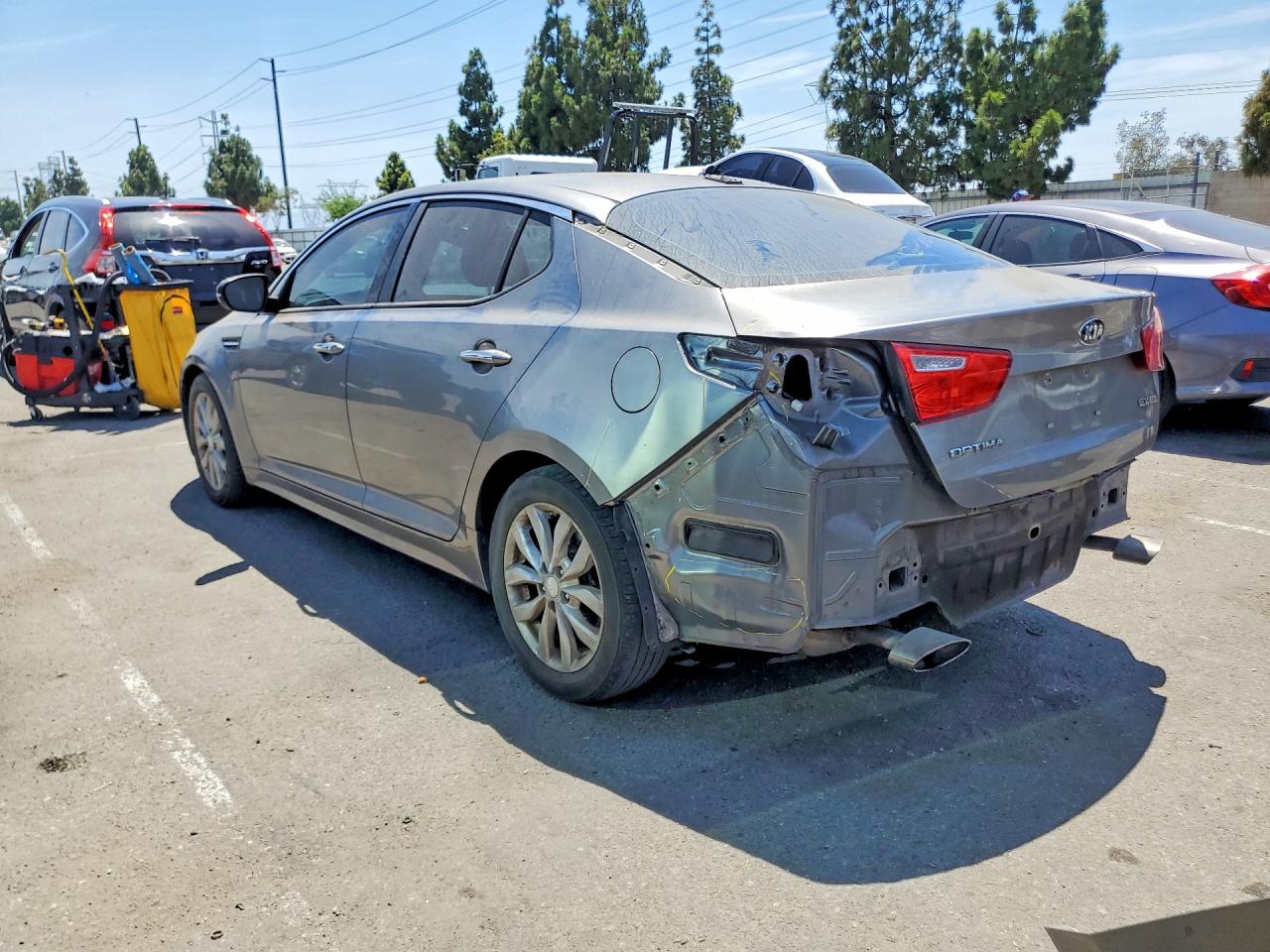 2015 Kia Optima Ex Gray vin: 5XXGN4A76FG495752