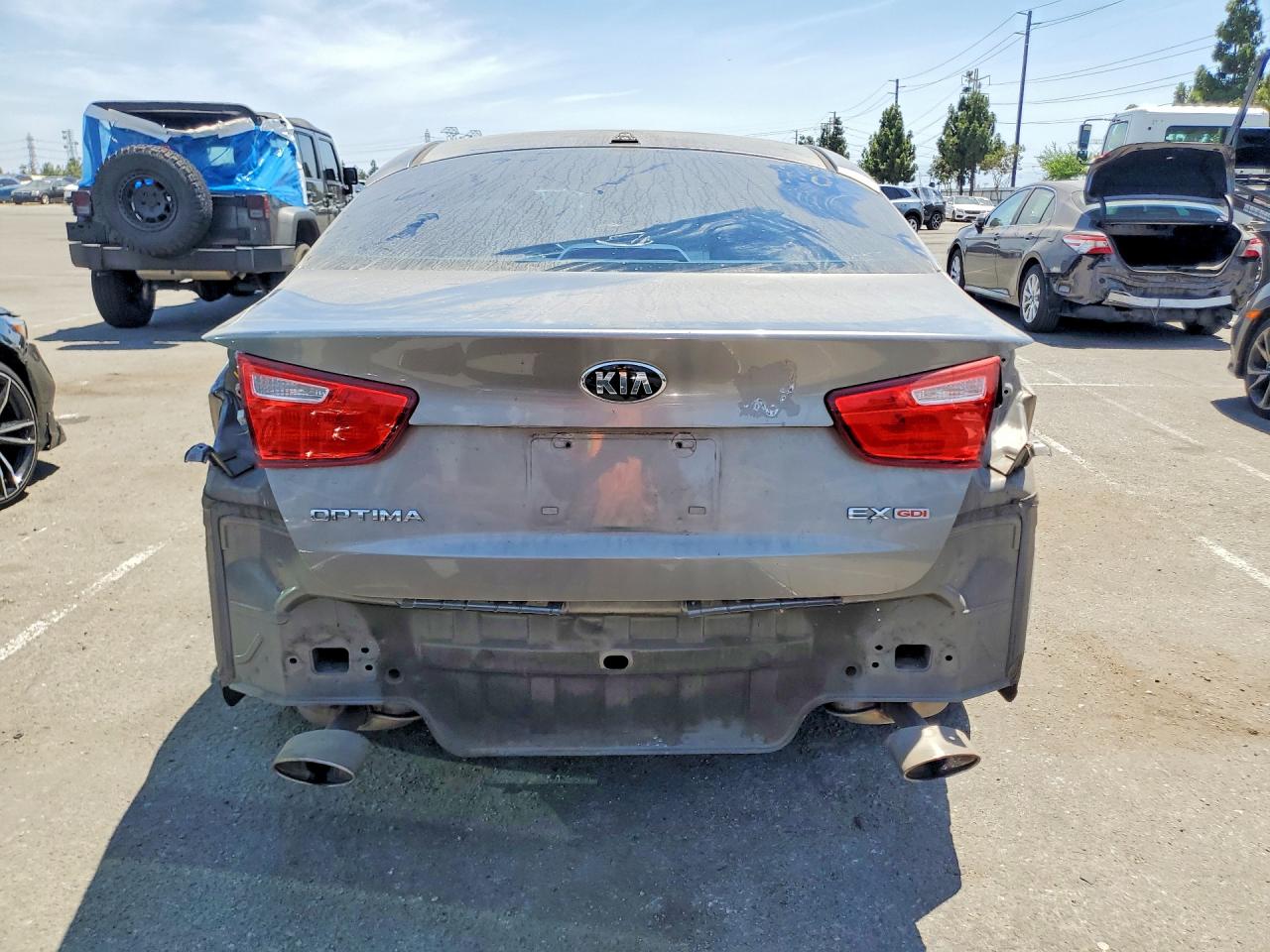 2015 Kia Optima Ex Gray vin: 5XXGN4A76FG495752