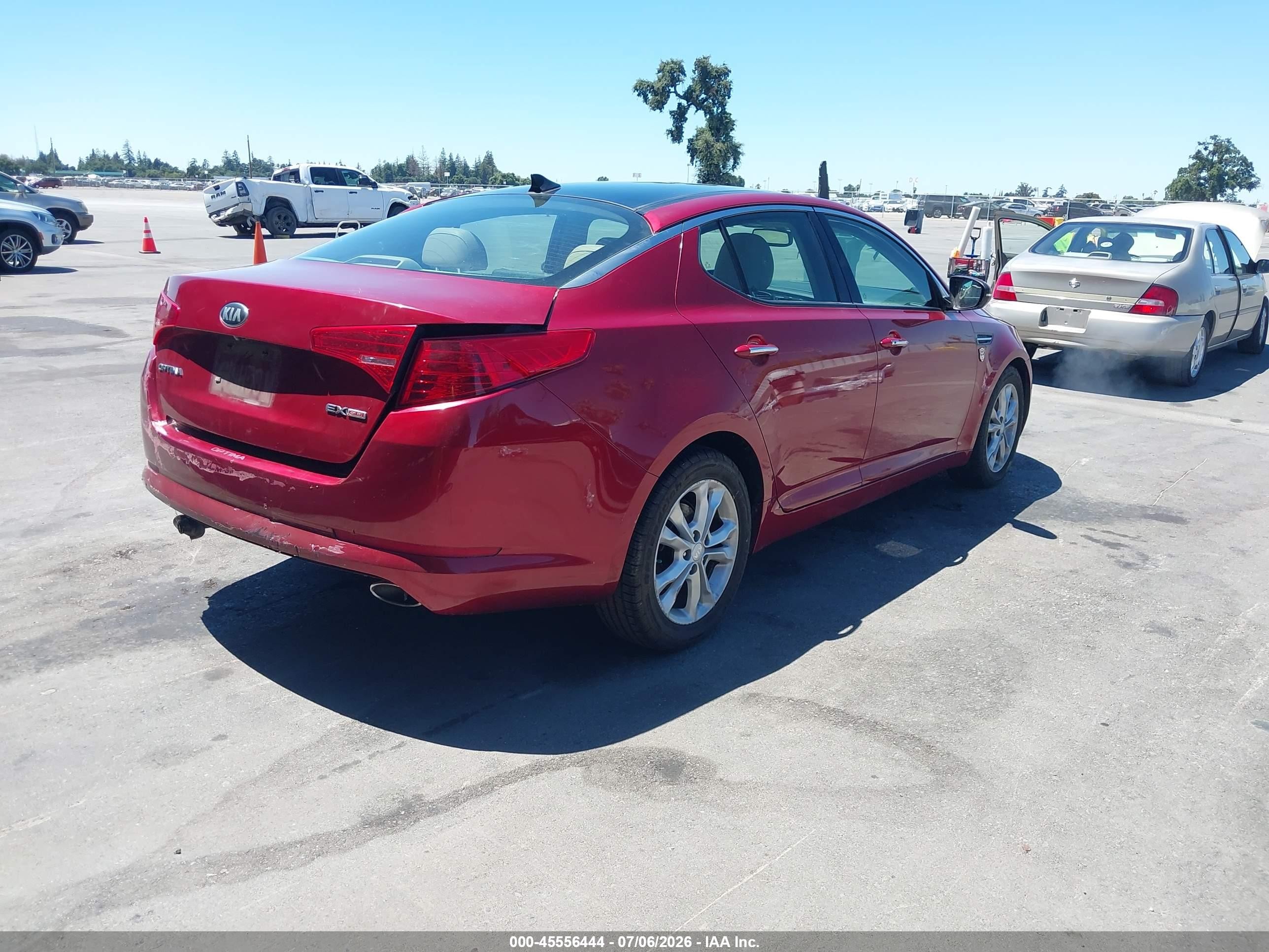 2013 Kia Optima Ex Red vin: 5XXGN4A77DG127741