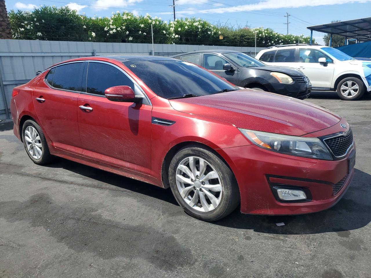 2014 Kia Optima Ex Red vin: 5XXGN4A77EG333871