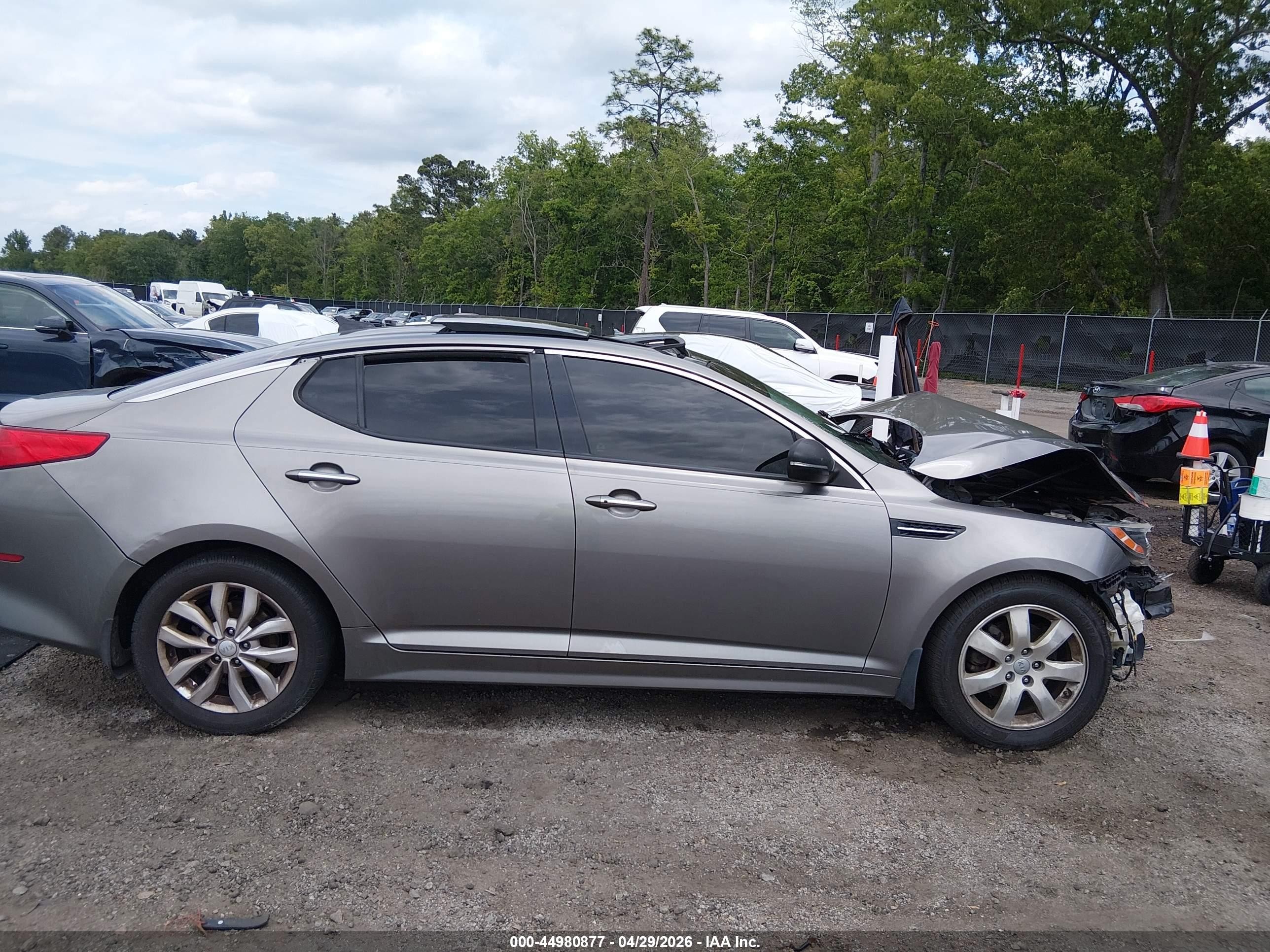 2015 Kia Optima Ex Gray vin: 5XXGN4A77FG358206
