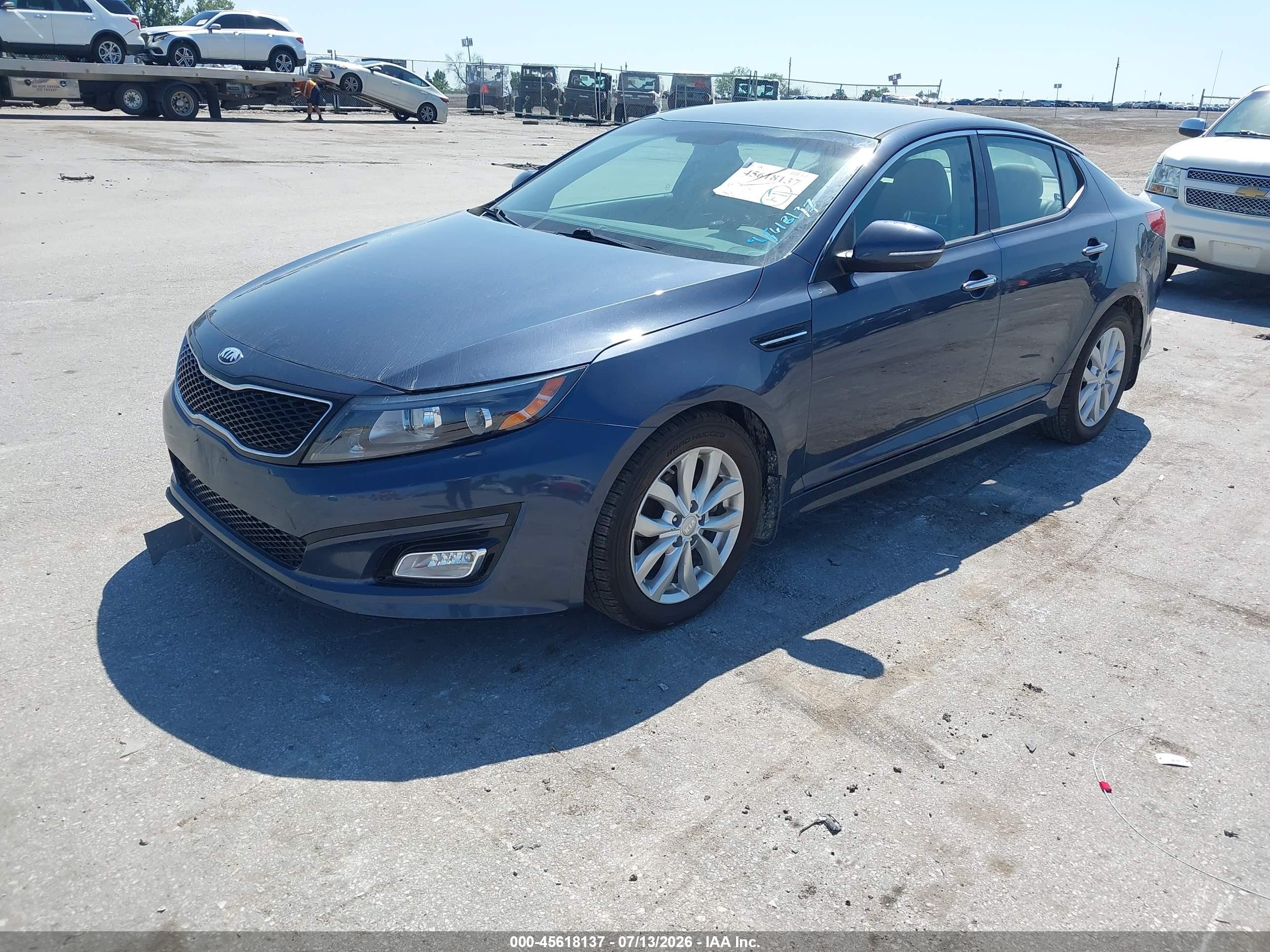 2015 Kia Optima Ex Синий vin: 5XXGN4A77FG366936