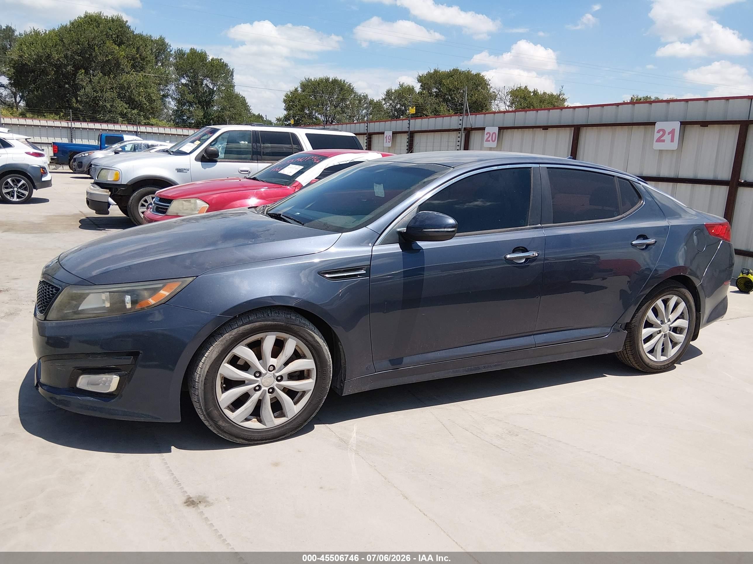 2015 Kia Optima Ex Gray vin: 5XXGN4A77FG442283
