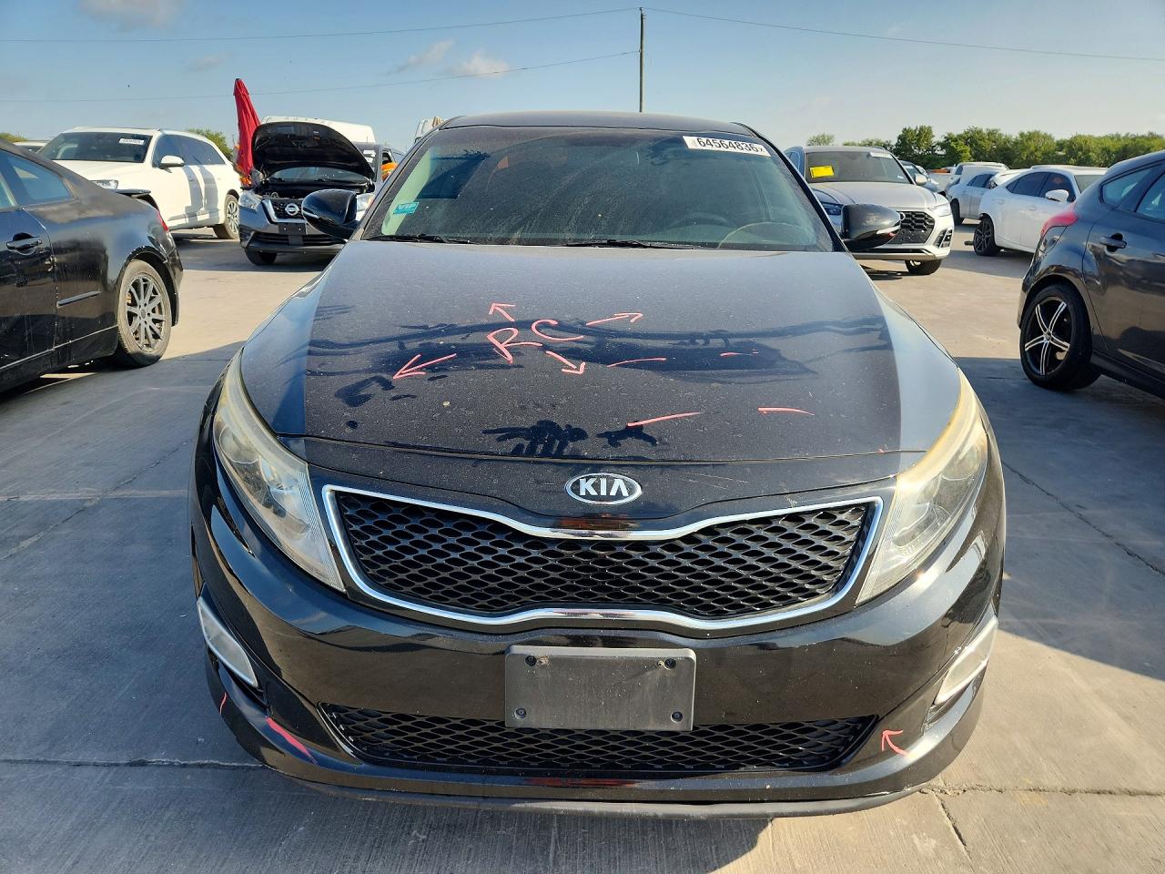 2015 Kia Optima Ex Черный vin: 5XXGN4A77FG494920