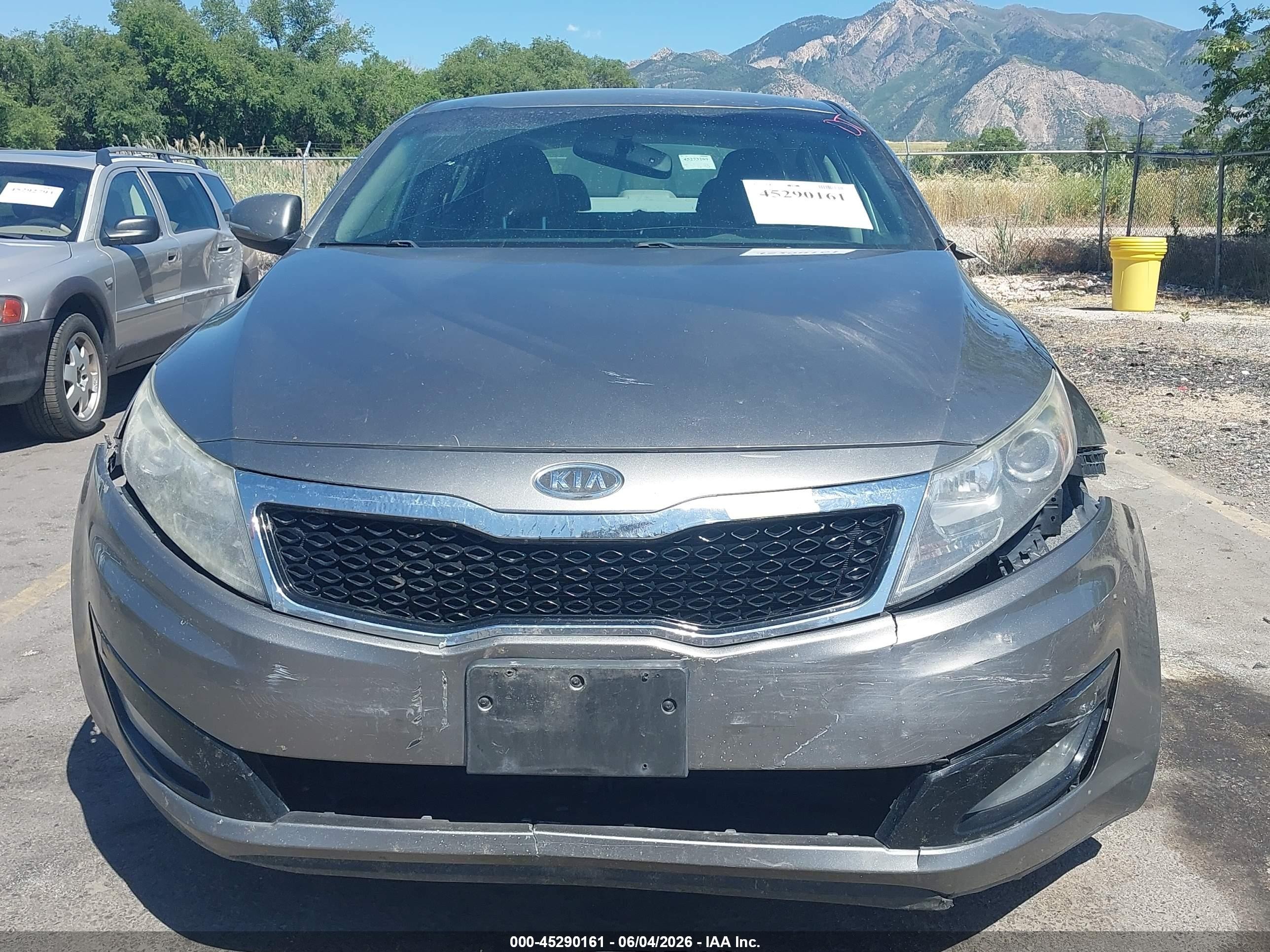 2012 Kia Optima Ex Gray vin: 5XXGN4A78CG003976