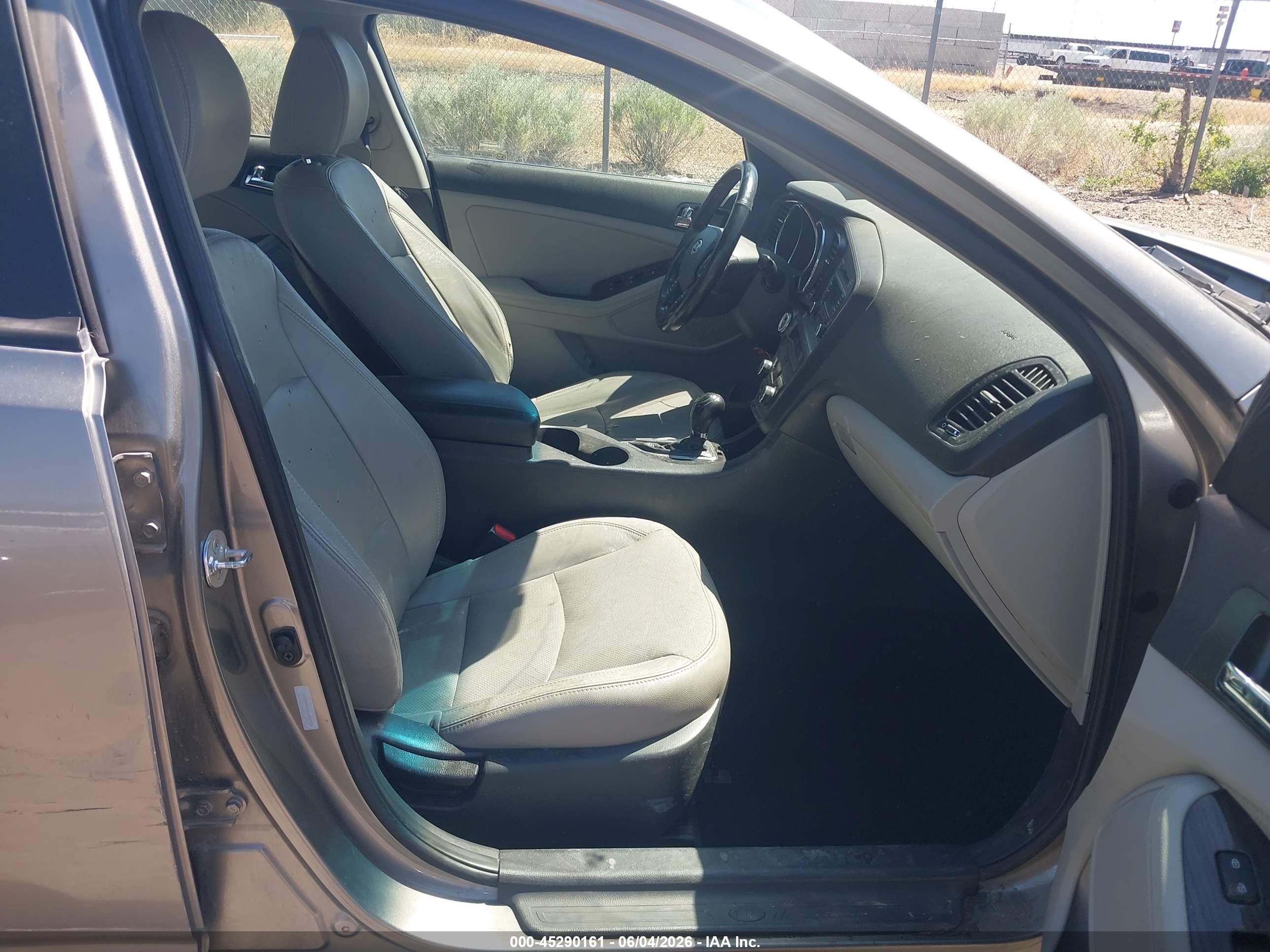 2012 Kia Optima Ex Gray vin: 5XXGN4A78CG003976