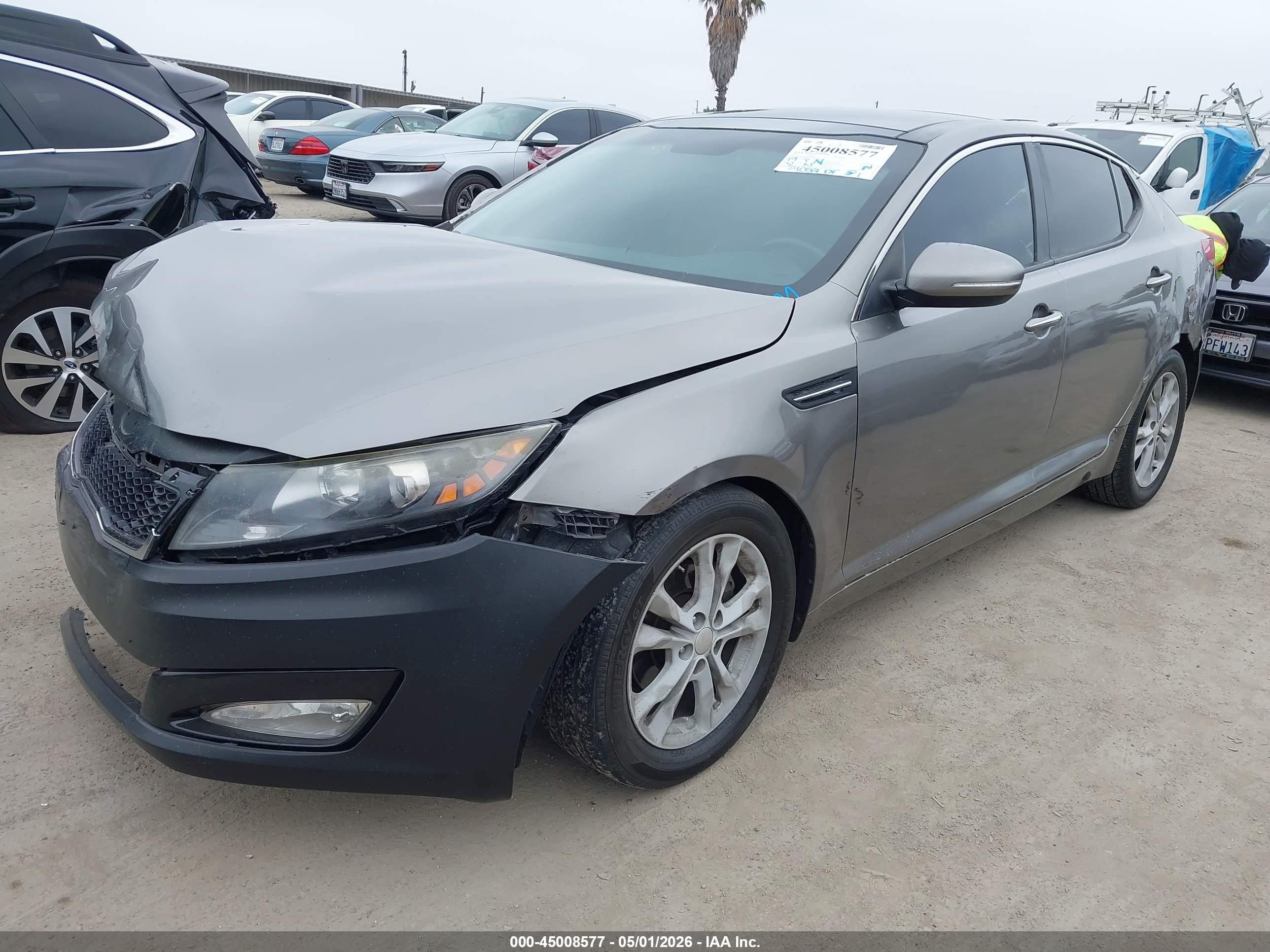 2013 Kia Optima Ex Gray vin: 5XXGN4A78DG092062