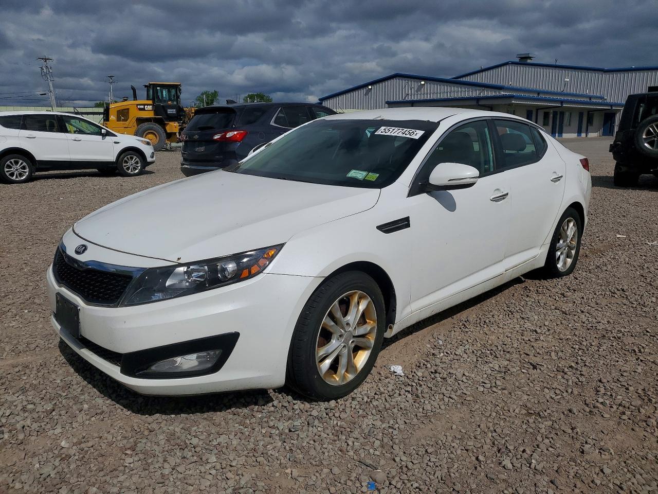 2013 Kia Optima Ex White vin: 5XXGN4A78DG106929