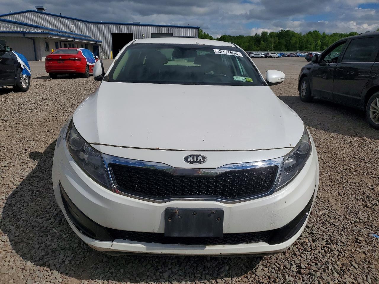 2013 Kia Optima Ex White vin: 5XXGN4A78DG106929