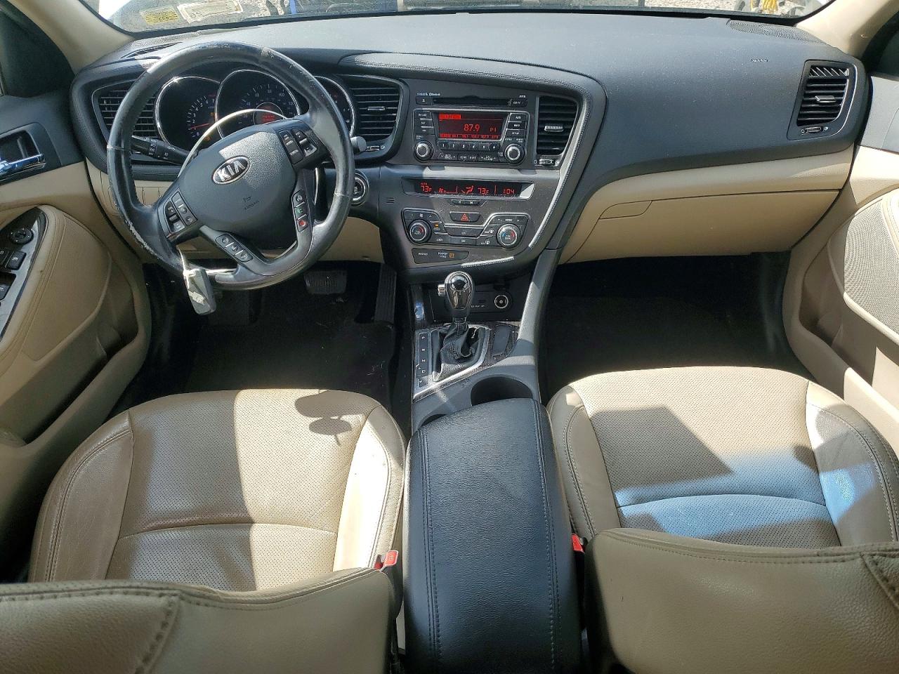 2013 Kia Optima Ex White vin: 5XXGN4A78DG106929