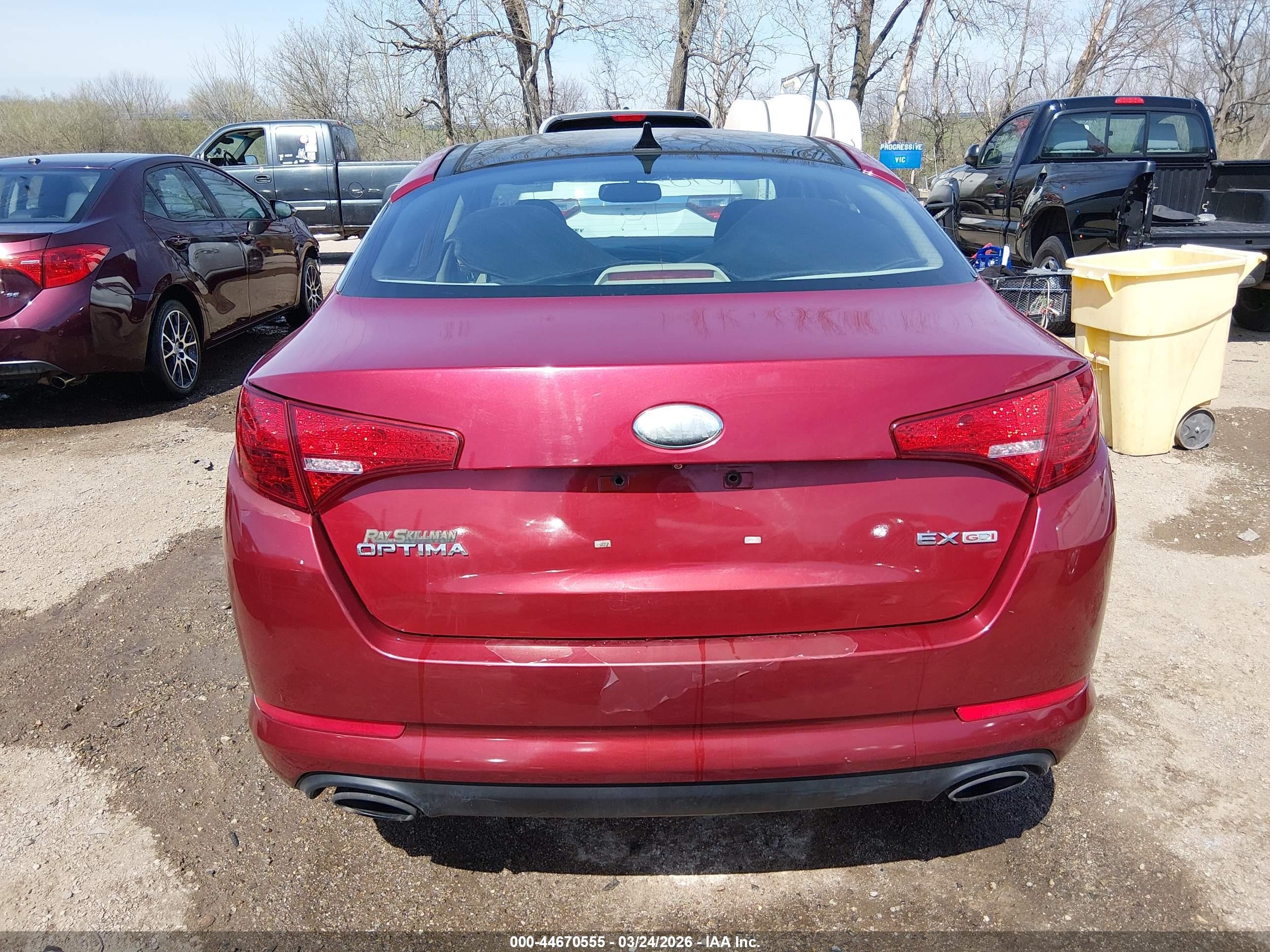 2013 Kia Optima Ex Красный vin: 5XXGN4A78DG159016