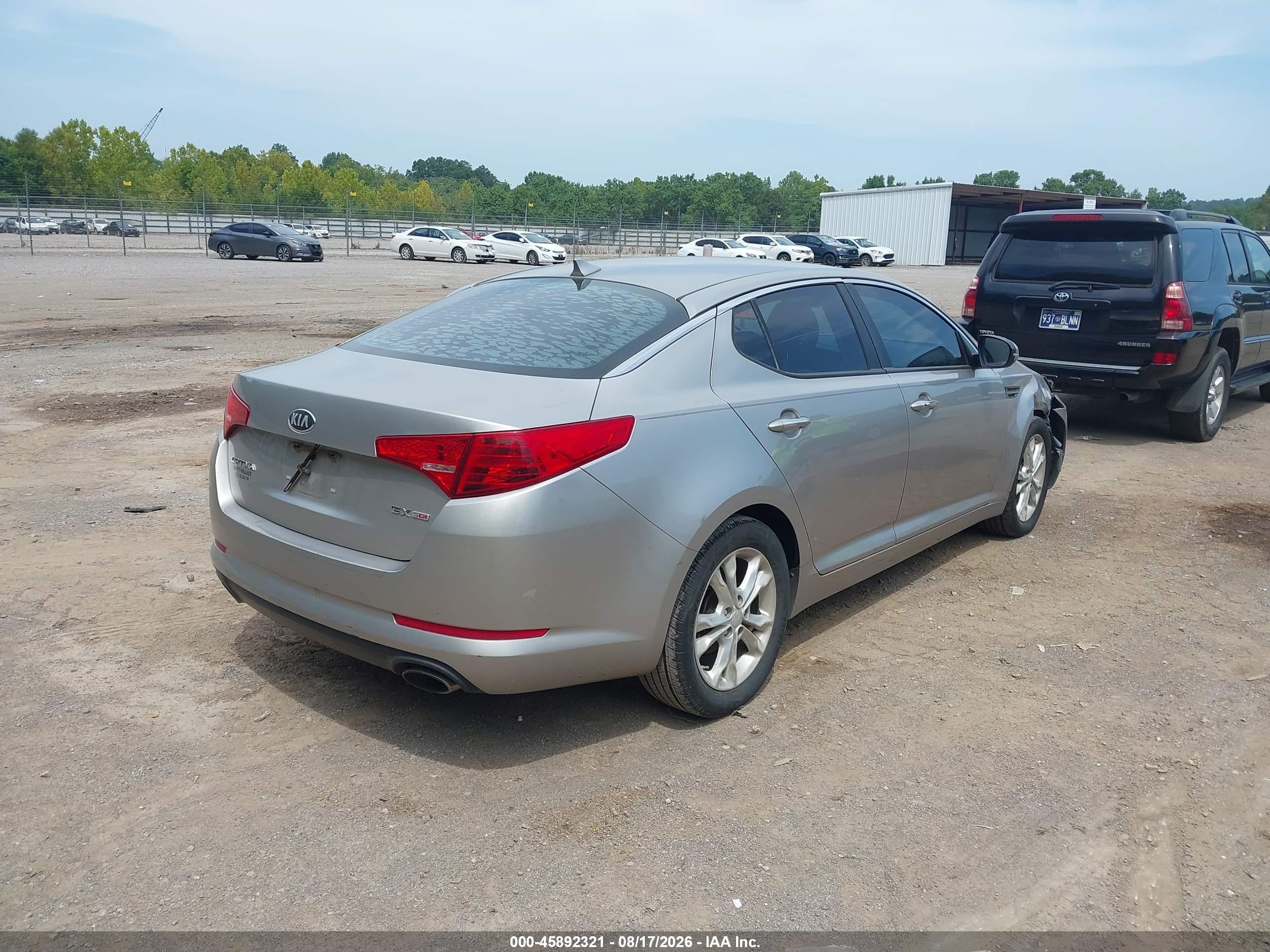 2013 Kia Optima Ex Серебряный vin: 5XXGN4A78DG256684