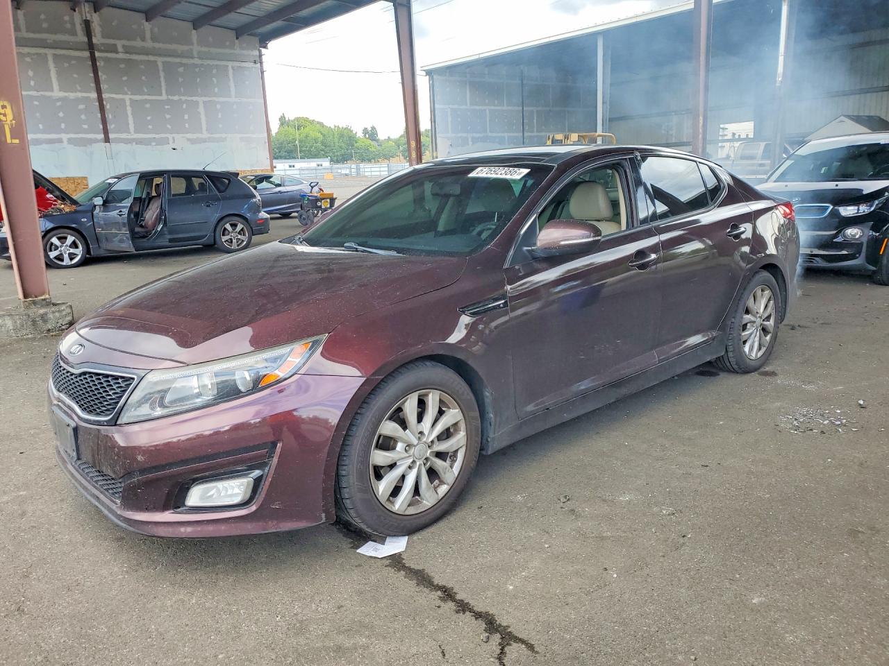 2015 Kia Optima Ex Maroon vin: 5XXGN4A78FG486406