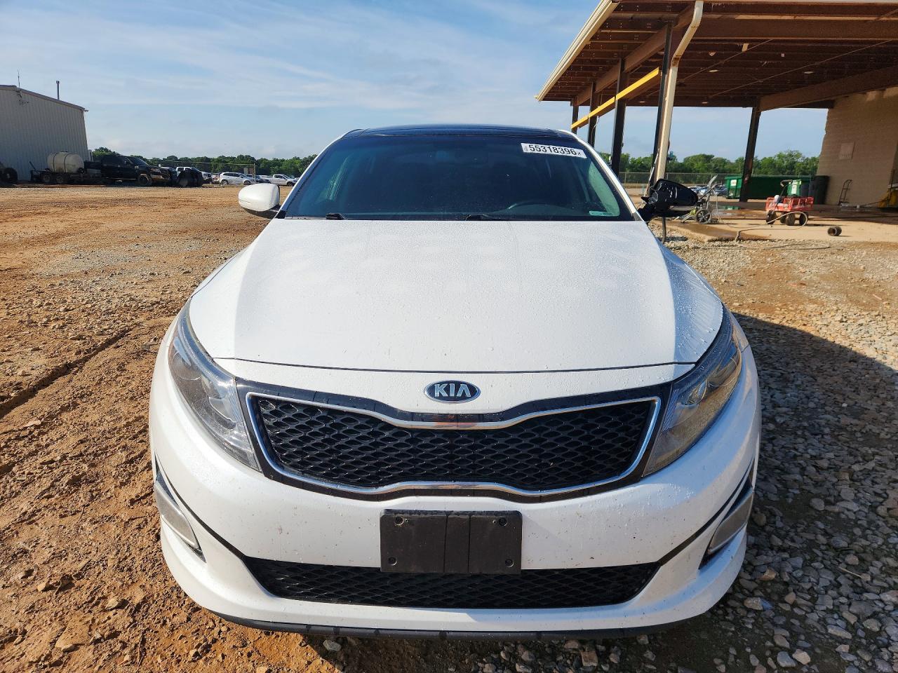 2015 Kia Optima Ex White vin: 5XXGN4A78FG507366