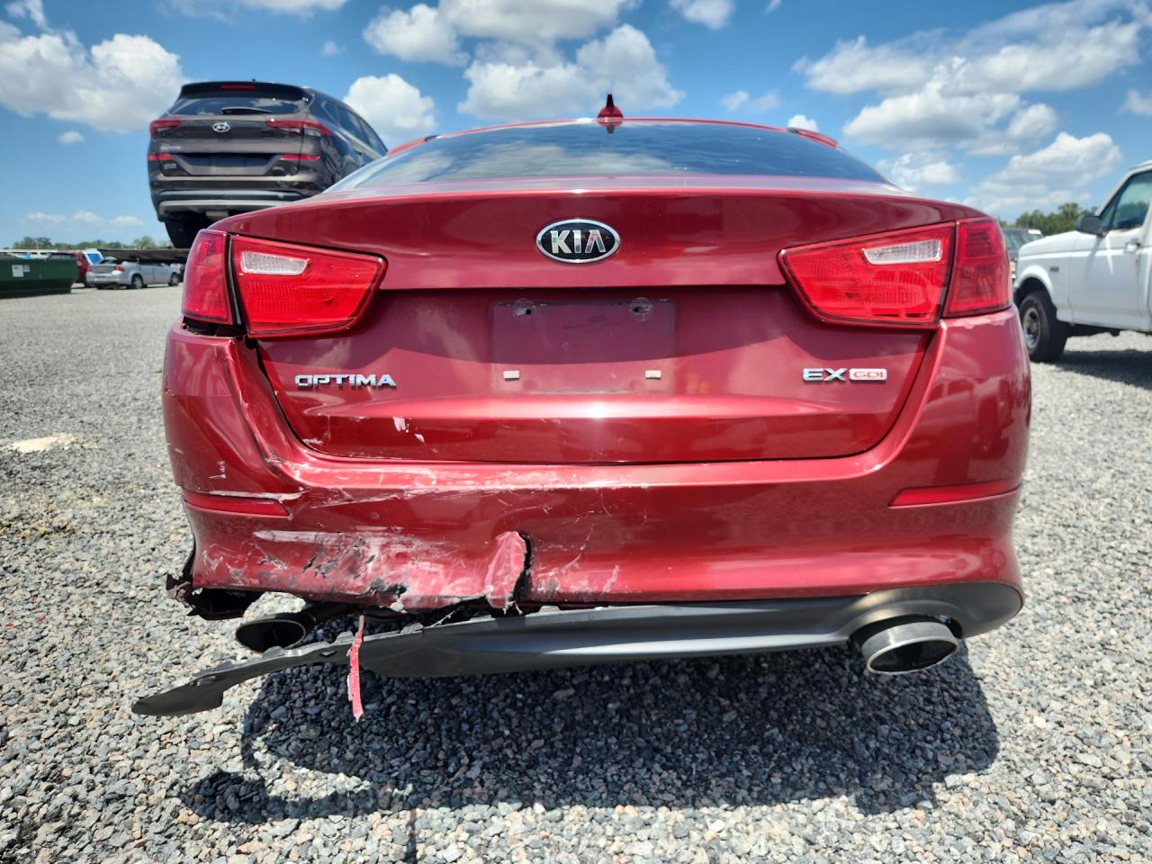 2015 Kia Optima Ex Красный vin: 5XXGN4A78FG511353