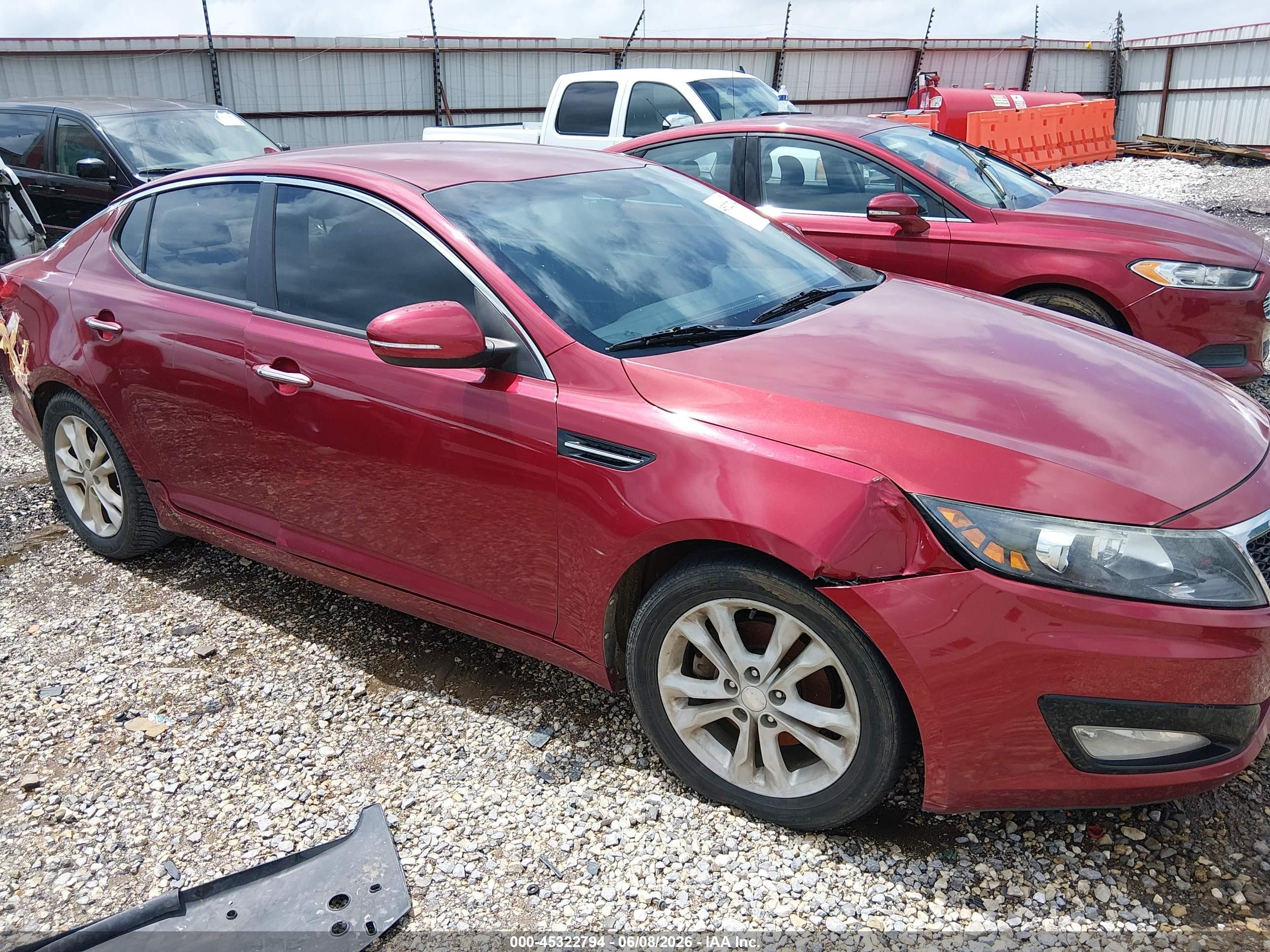 2013 Kia Optima Ex Красный vin: 5XXGN4A79DG118202