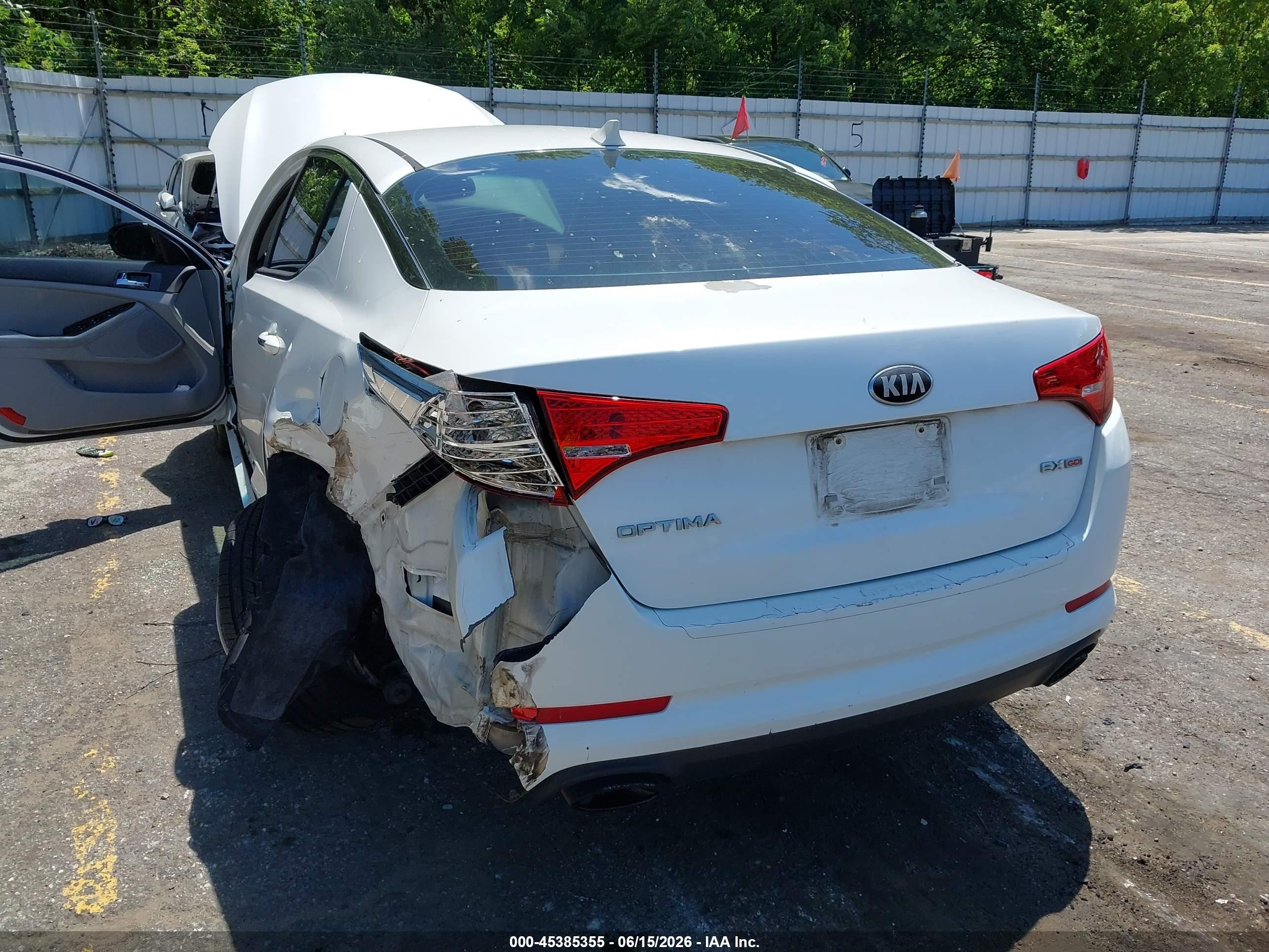 2013 Kia Optima Ex Белый vin: 5XXGN4A79DG118331