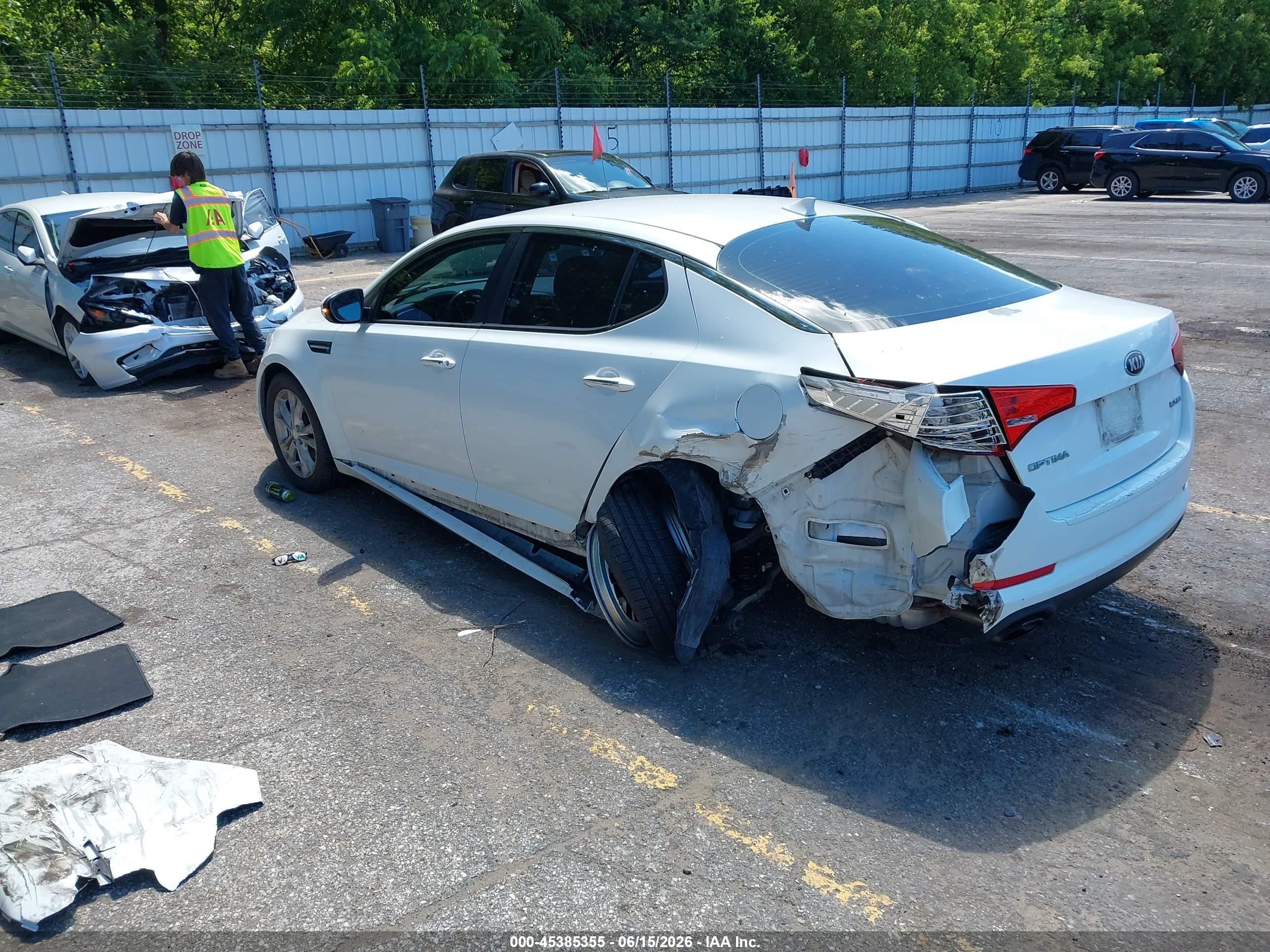 2013 Kia Optima Ex Белый vin: 5XXGN4A79DG118331