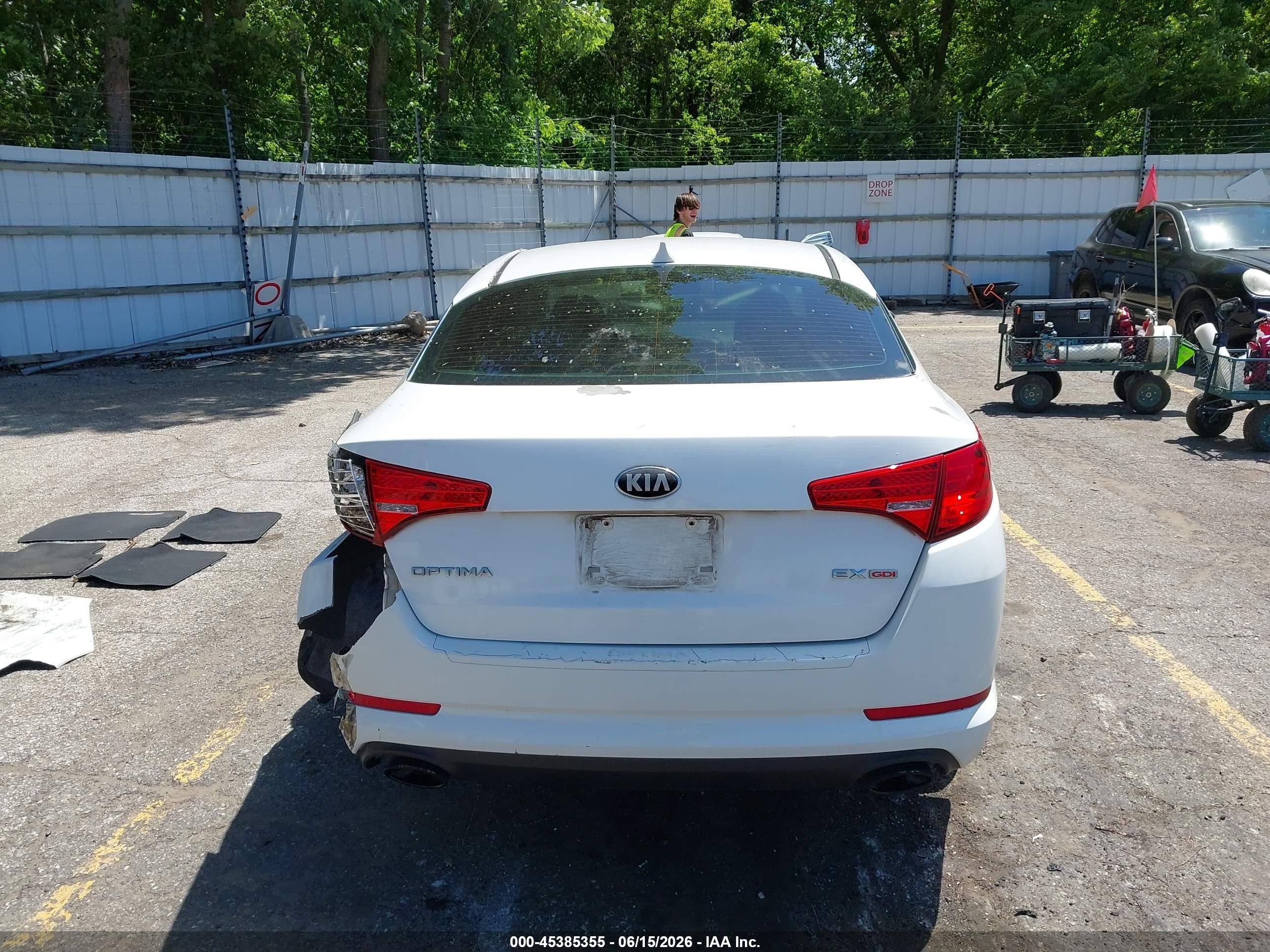 2013 Kia Optima Ex Белый vin: 5XXGN4A79DG118331