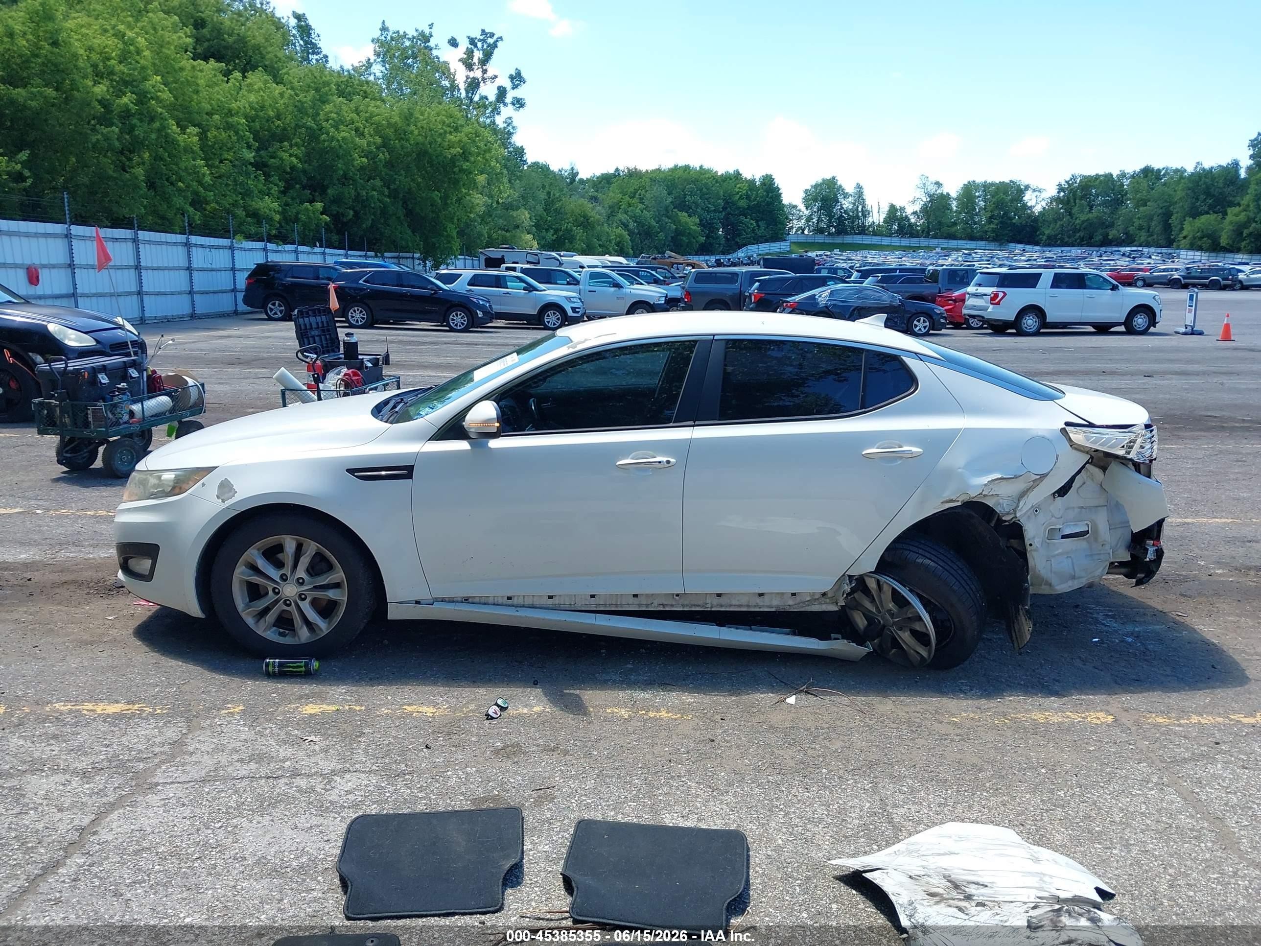 2013 Kia Optima Ex Белый vin: 5XXGN4A79DG118331