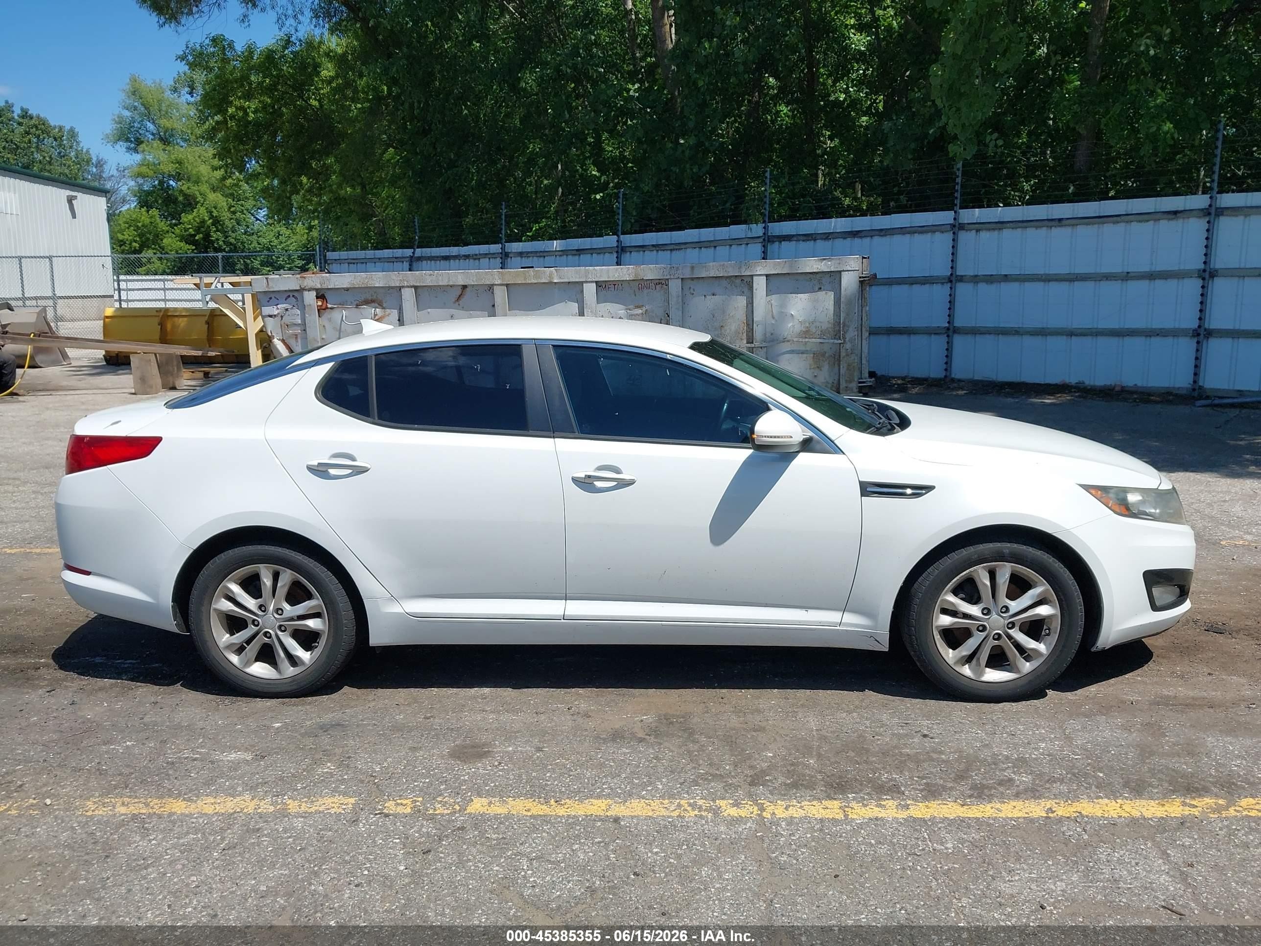 2013 Kia Optima Ex Белый vin: 5XXGN4A79DG118331