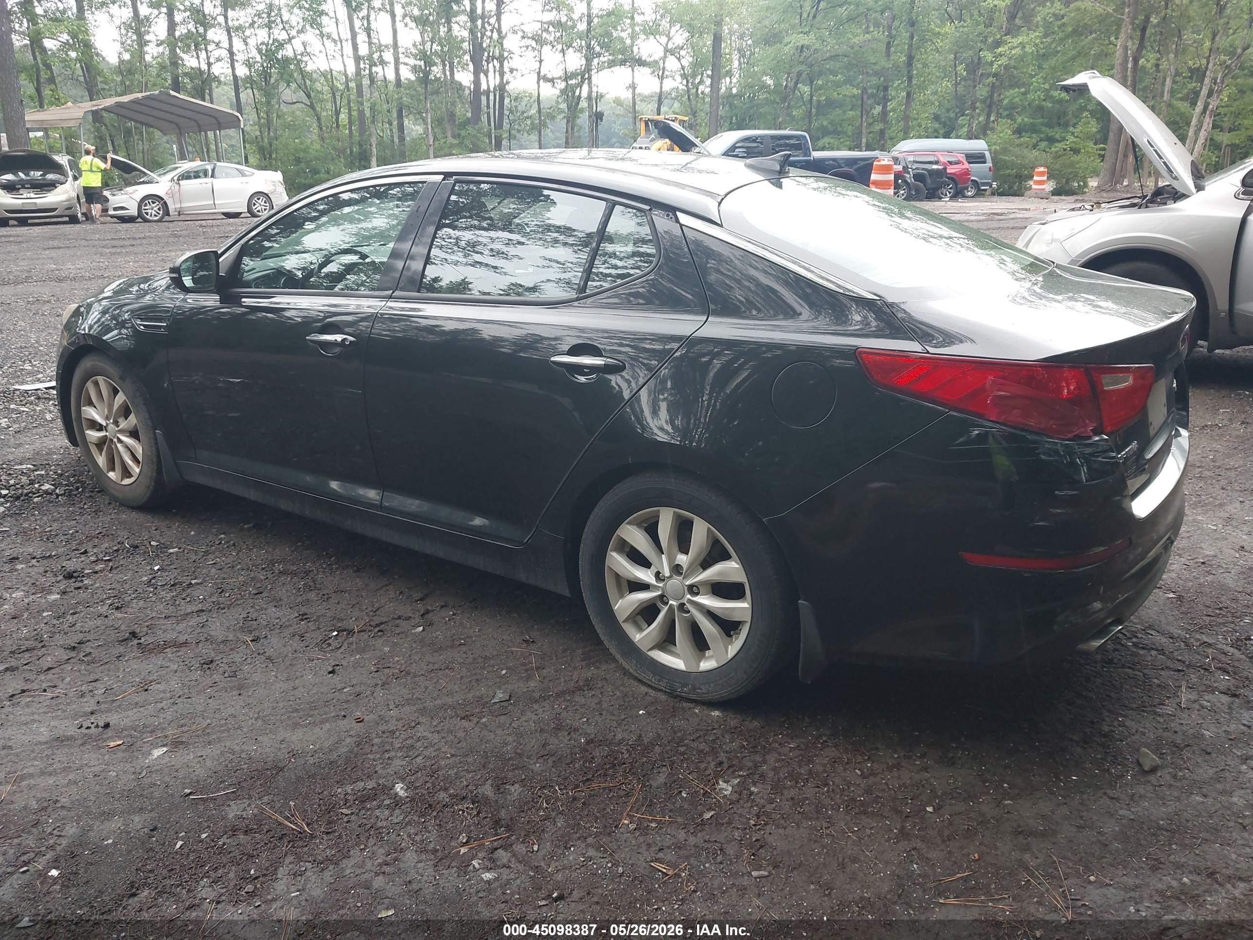 2015 Kia Optima Ex Черный vin: 5XXGN4A79FG405557