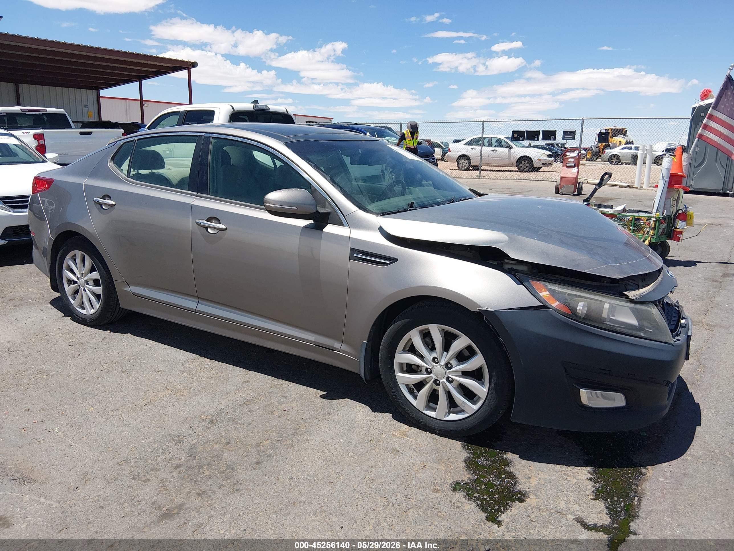 2015 Kia Optima Ex Gray vin: 5XXGN4A79FG425422