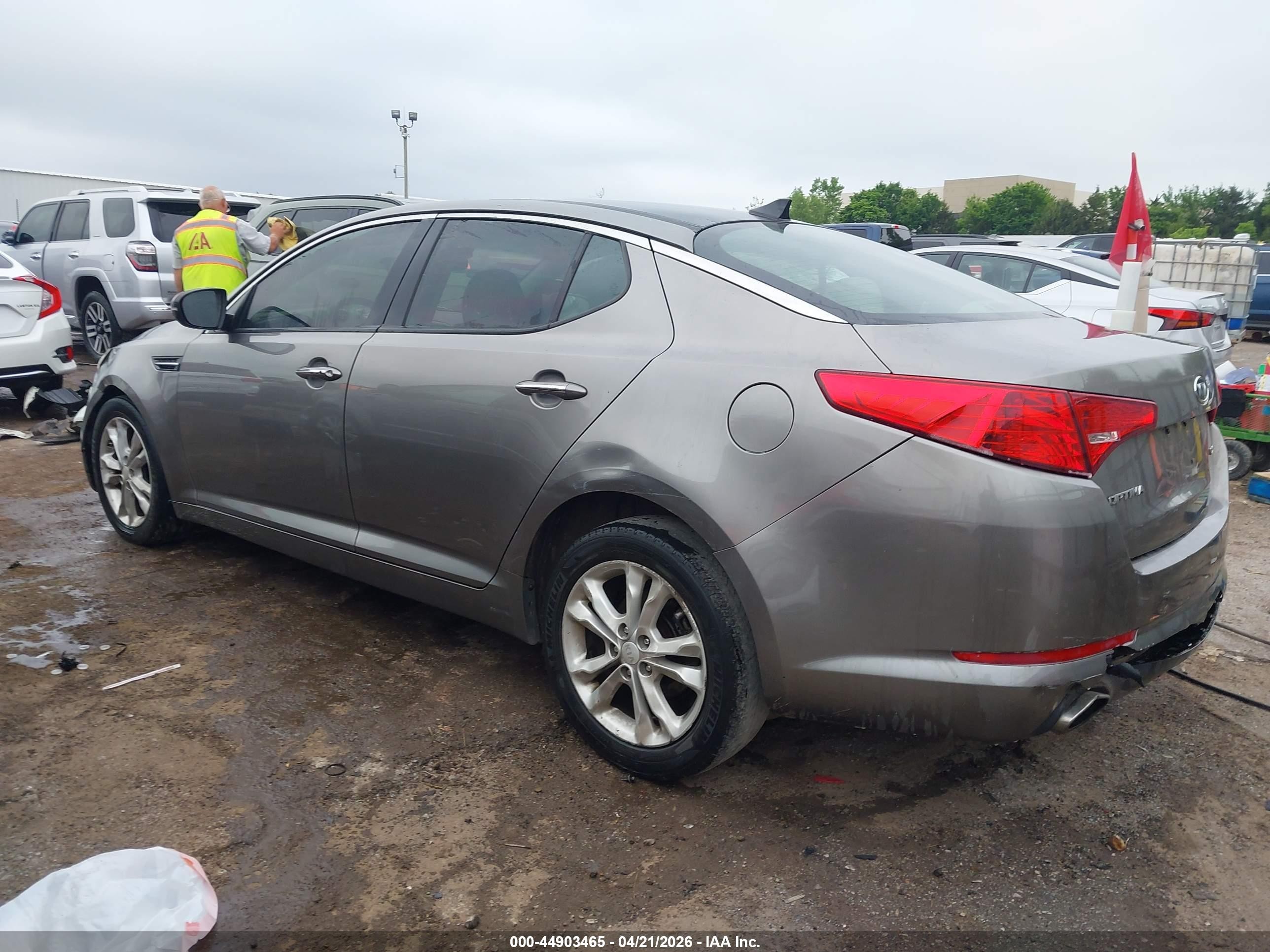 2012 Kia Optima Ex Gray vin: 5XXGN4A7XCG012808