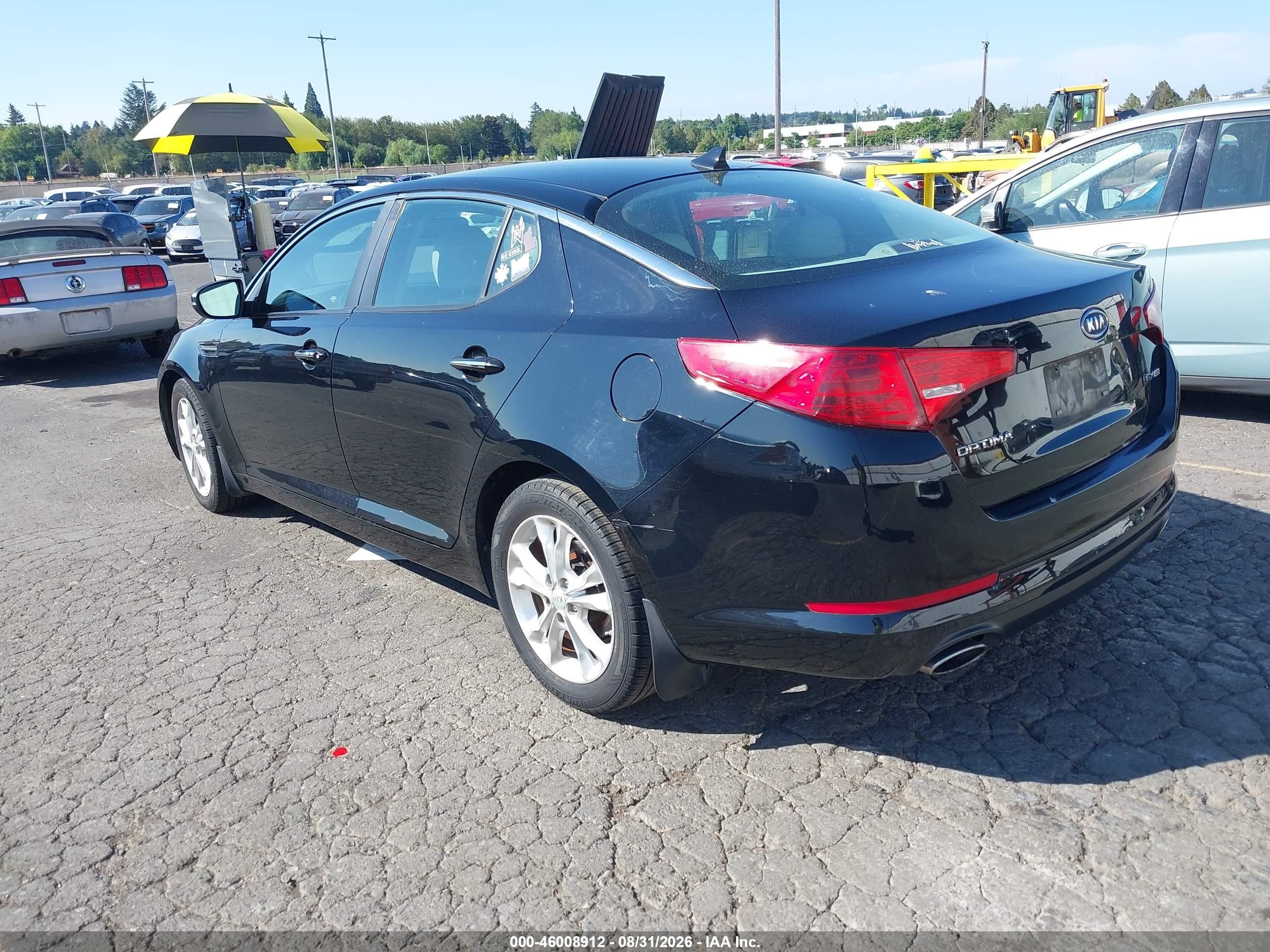 2012 Kia Optima Ex Черный vin: 5XXGN4A7XCG082003