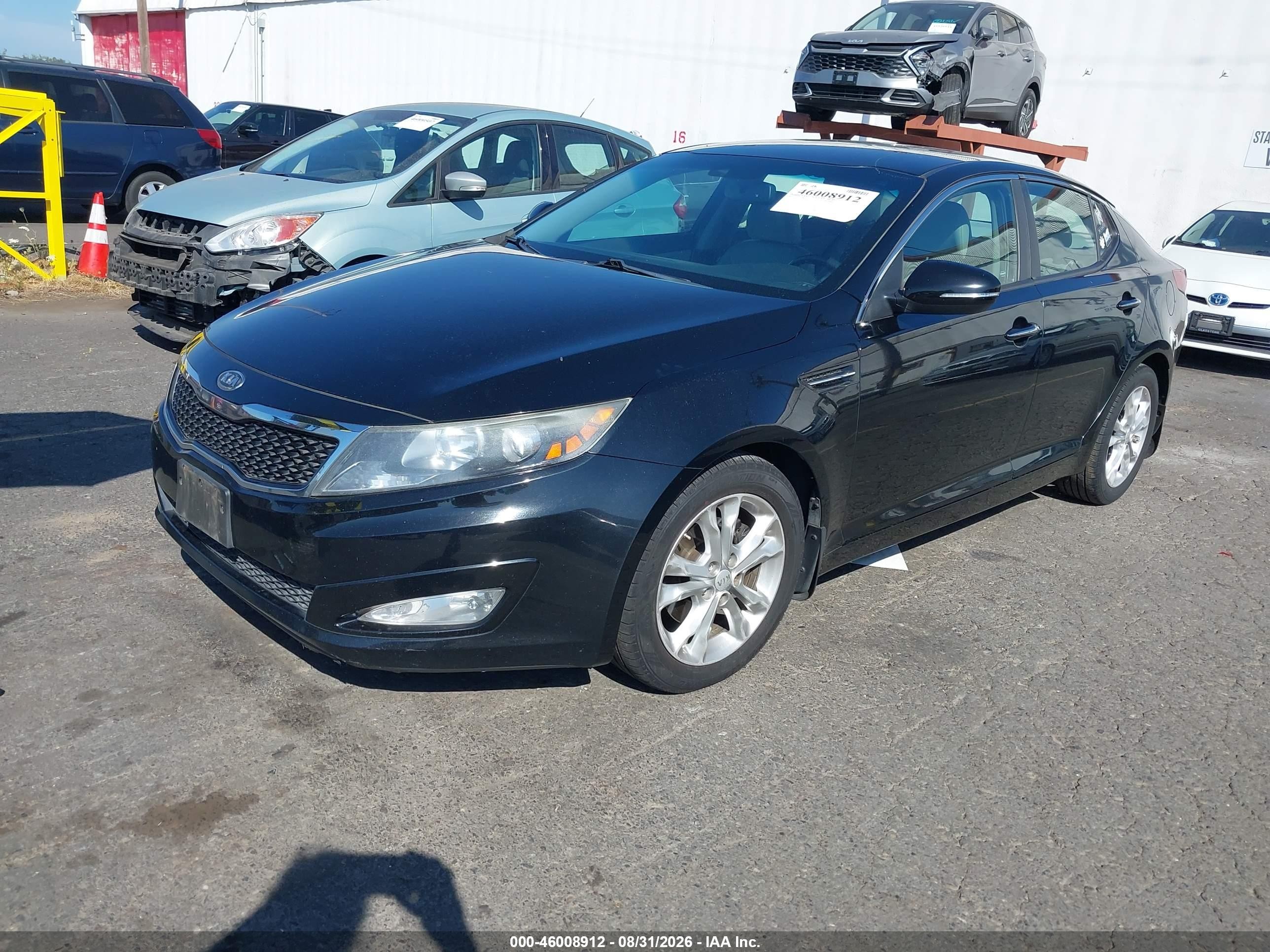 2012 Kia Optima Ex Черный vin: 5XXGN4A7XCG082003