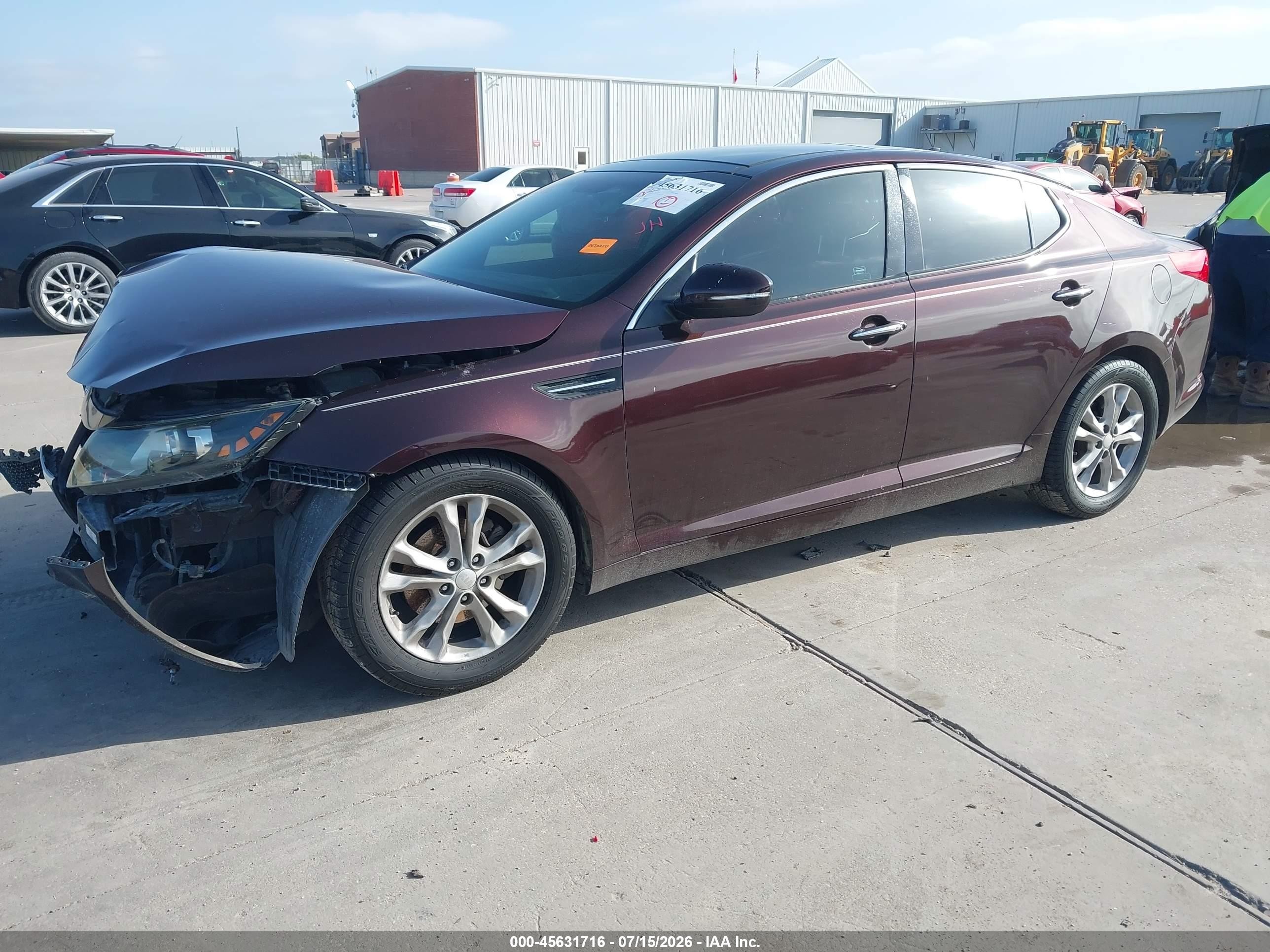 2013 Kia Optima Ex Бордовый vin: 5XXGN4A7XDG117771