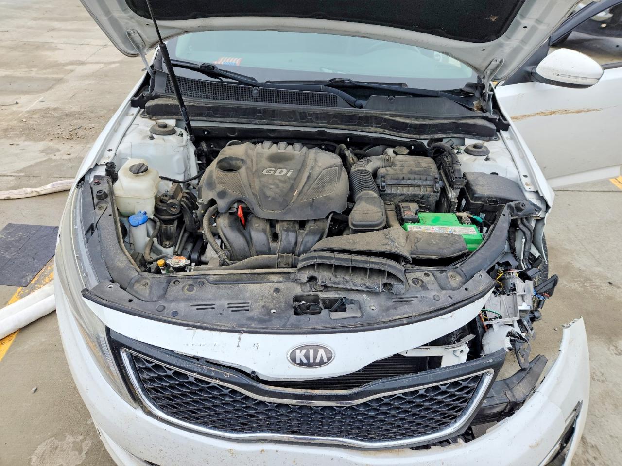 2015 Kia Optima Ex White vin: 5XXGN4A7XFG513654