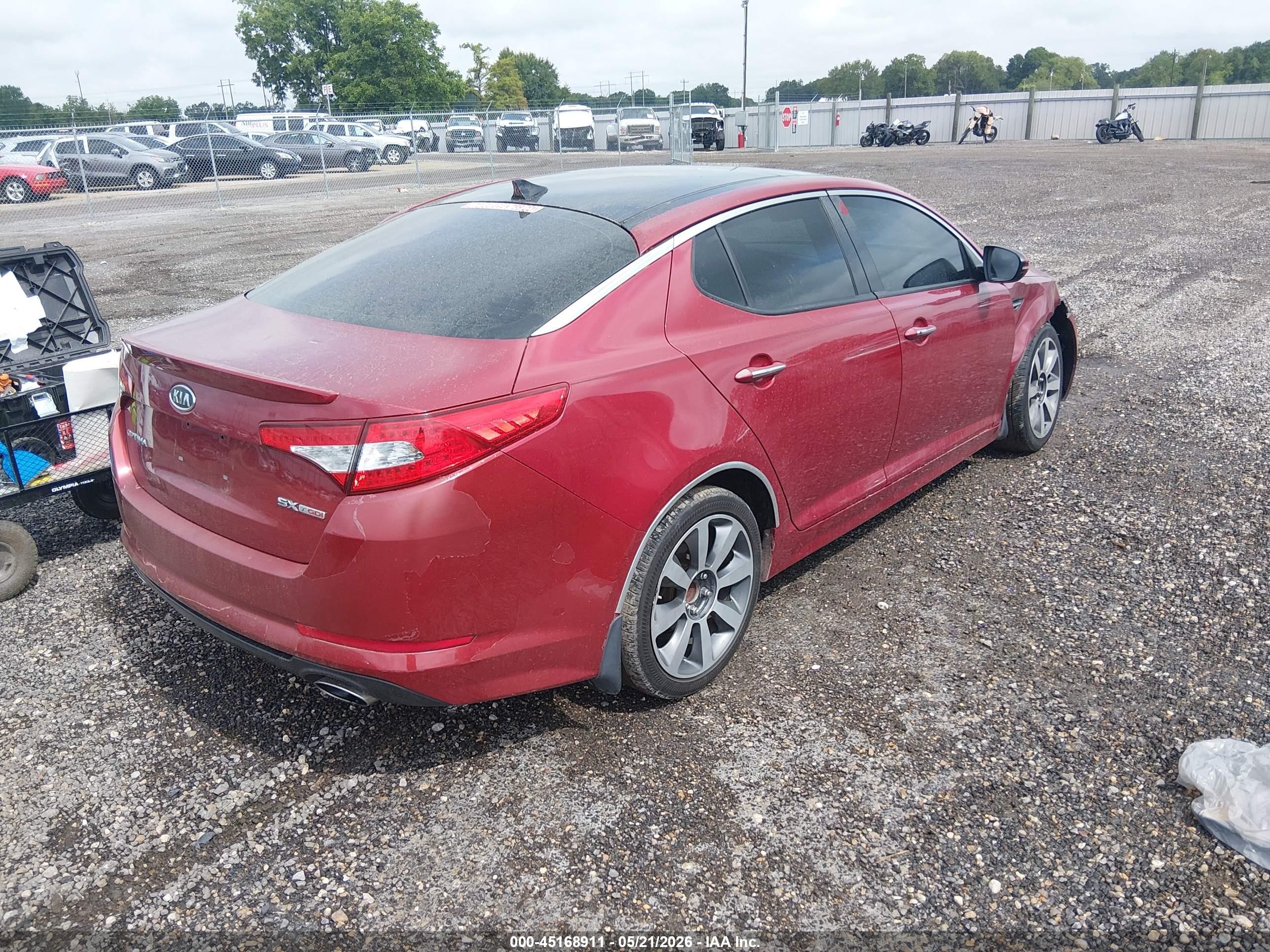 2012 Kia Optima Sx Red vin: 5XXGR4A60CG010352