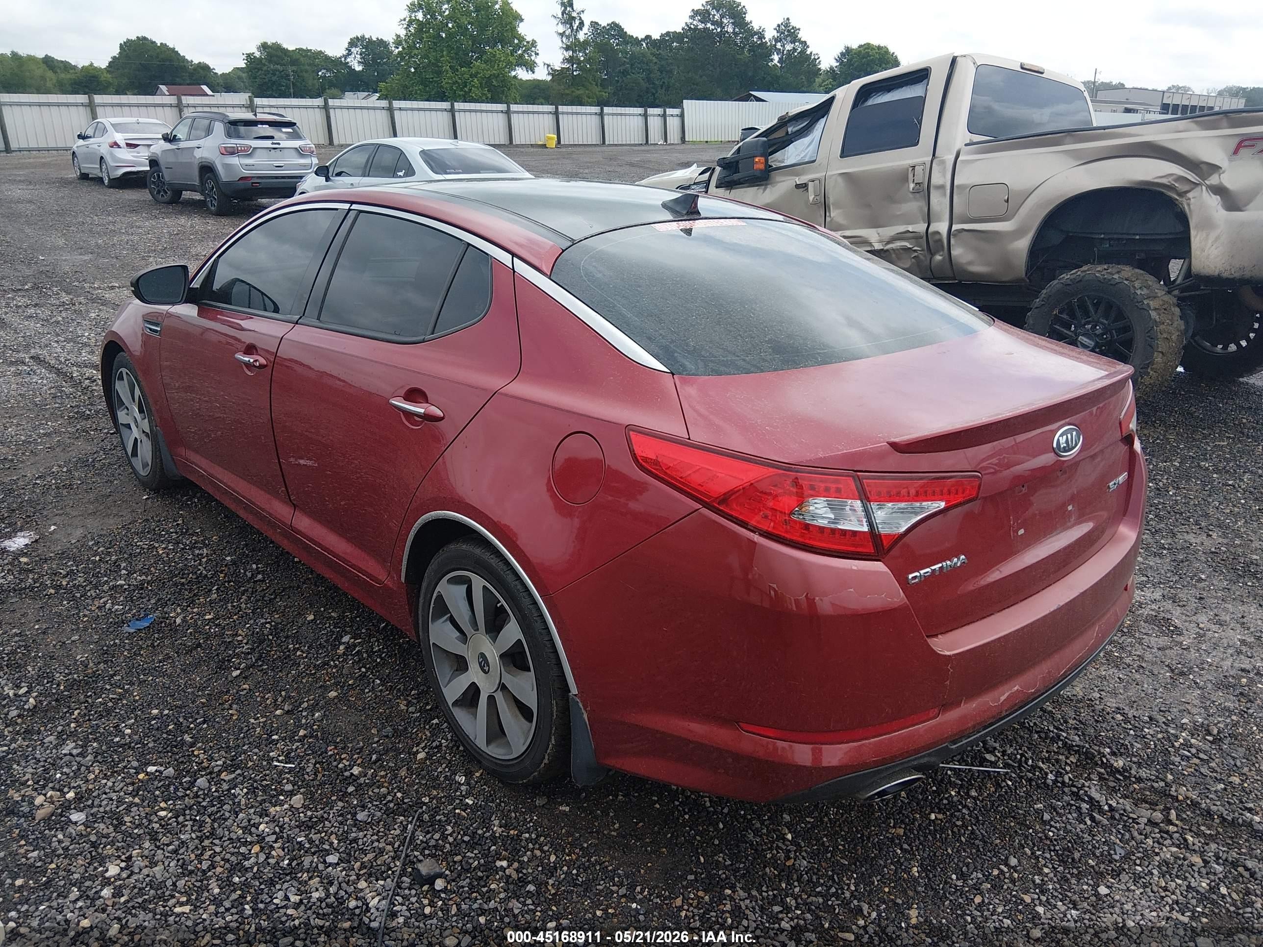 2012 Kia Optima Sx Red vin: 5XXGR4A60CG010352