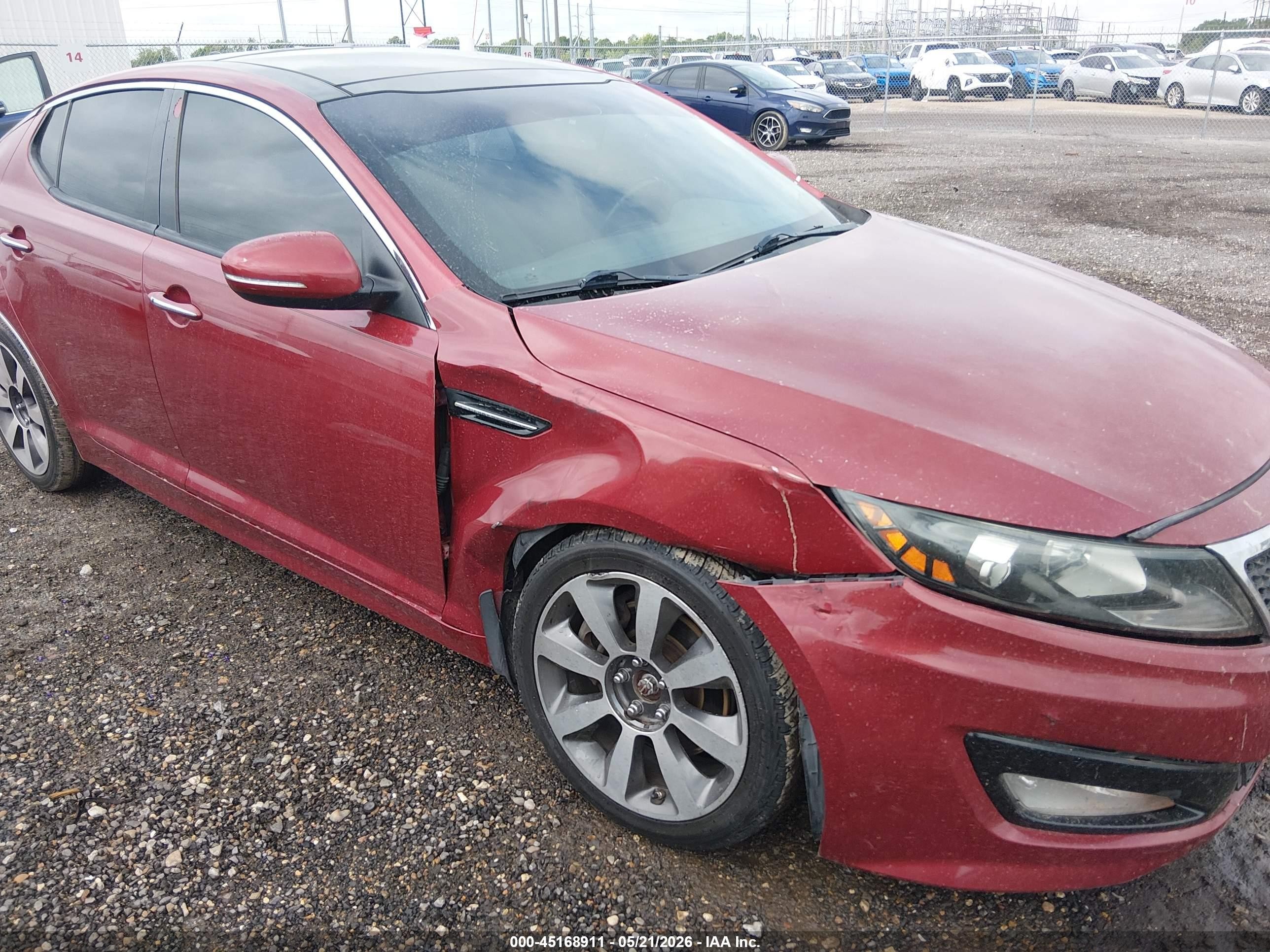 2012 Kia Optima Sx Red vin: 5XXGR4A60CG010352