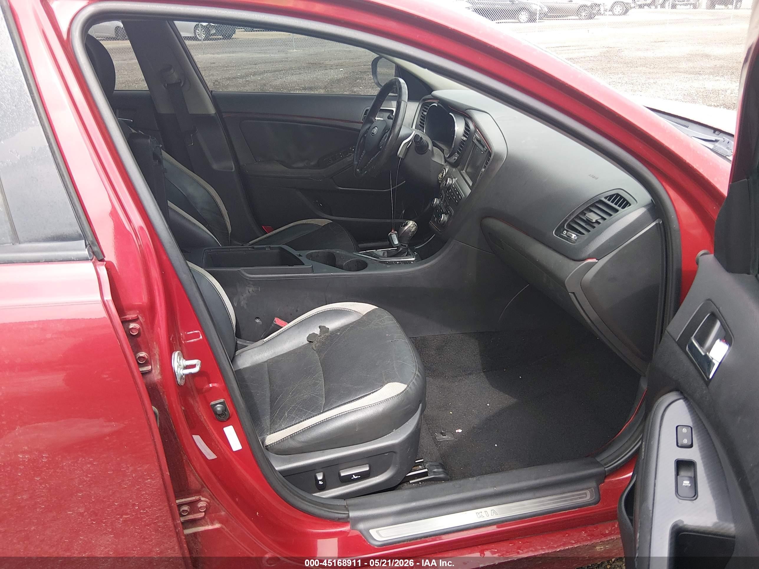 2012 Kia Optima Sx Red vin: 5XXGR4A60CG010352