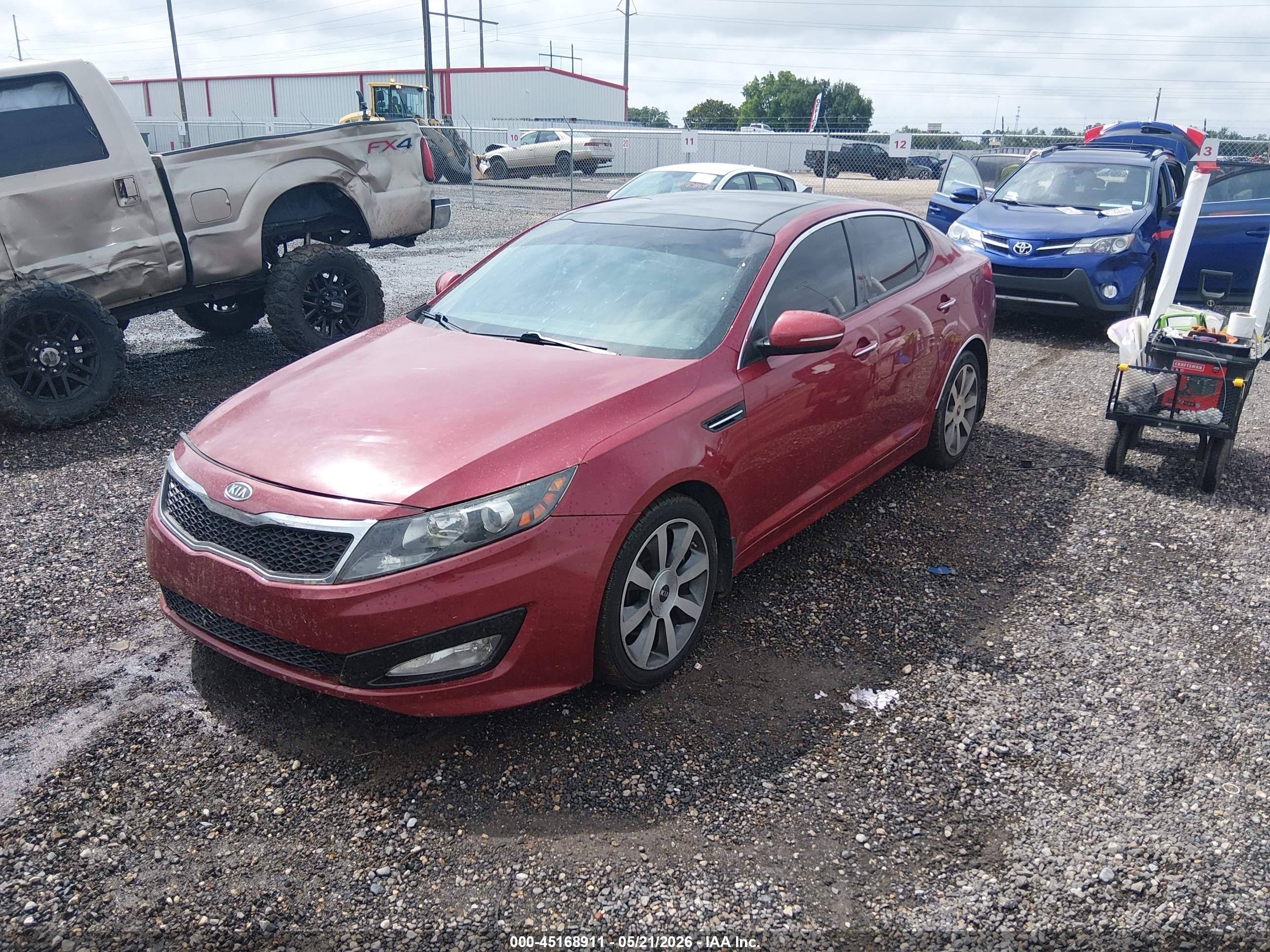 2012 Kia Optima Sx Red vin: 5XXGR4A60CG010352