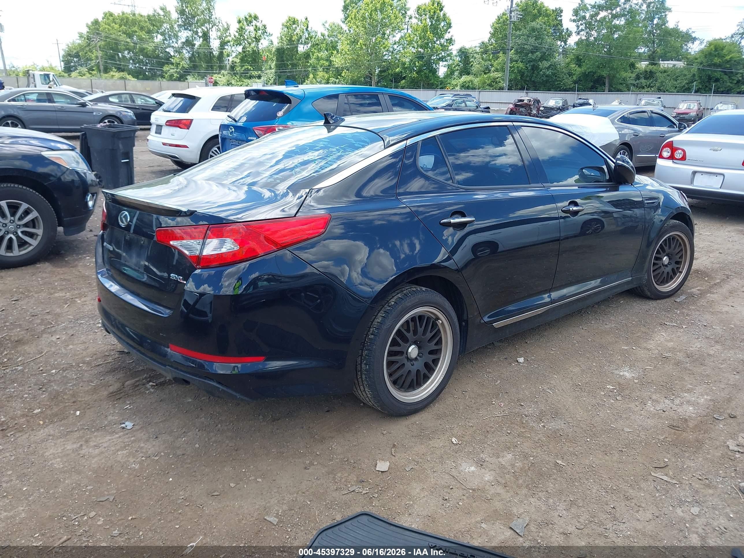 2013 Kia Optima Sx Black vin: 5XXGR4A60DG097428