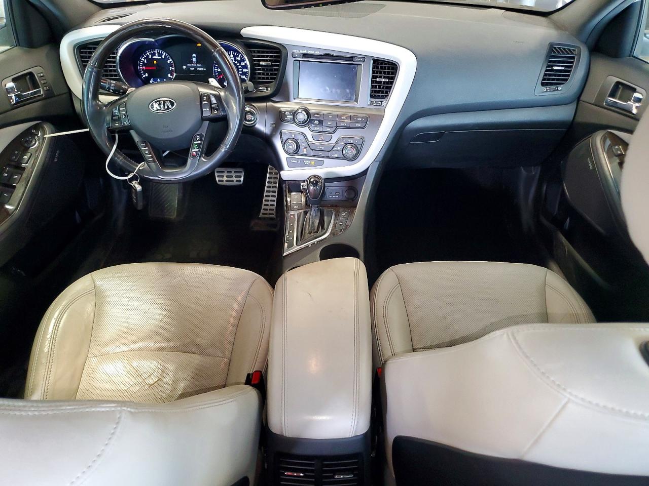 2013 Kia Optima Sx White vin: 5XXGR4A60DG233668