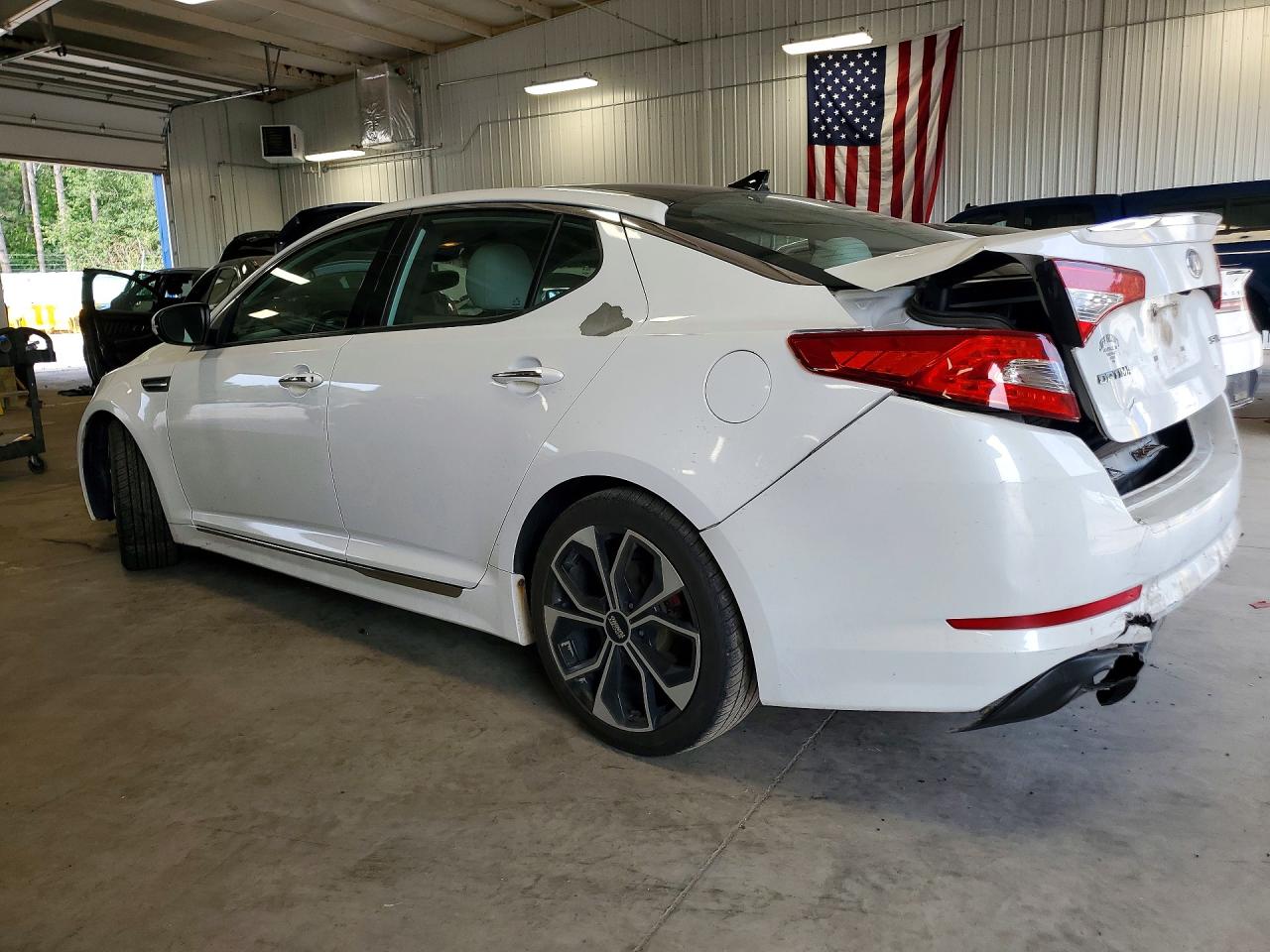 2013 Kia Optima Sx White vin: 5XXGR4A60DG233668