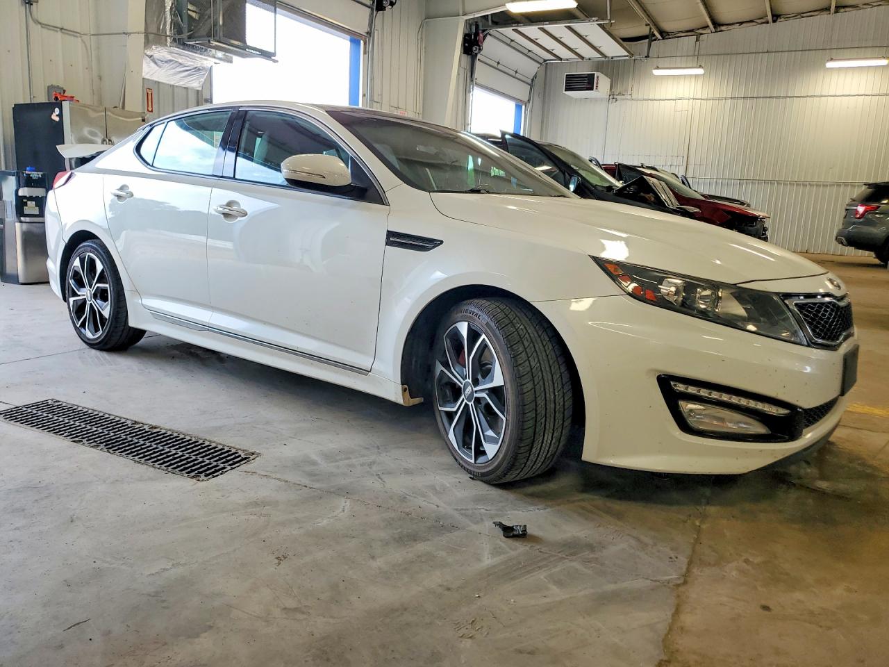 2013 Kia Optima Sx White vin: 5XXGR4A60DG233668