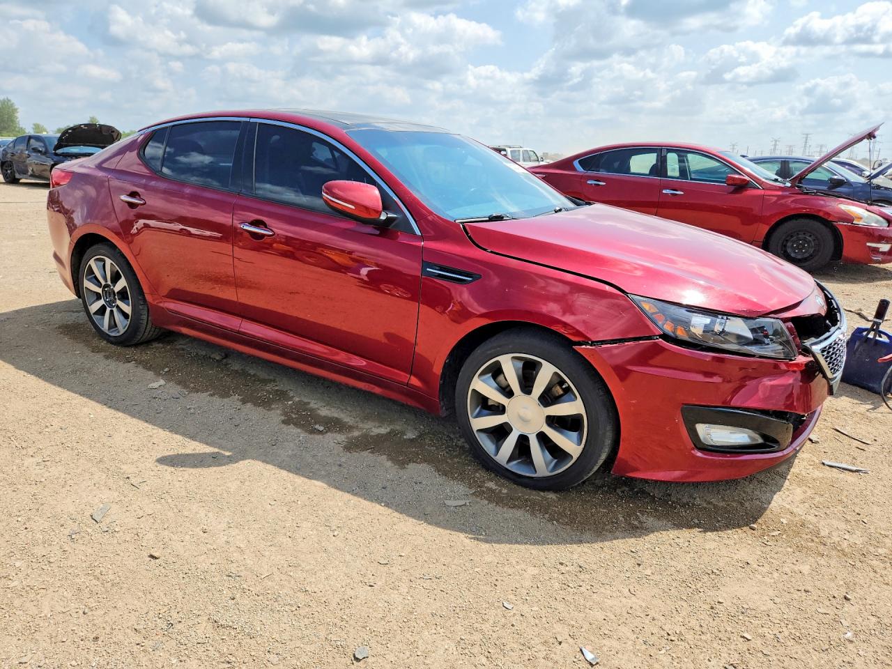 2013 Kia Optima Sx Red vin: 5XXGR4A60DG249904