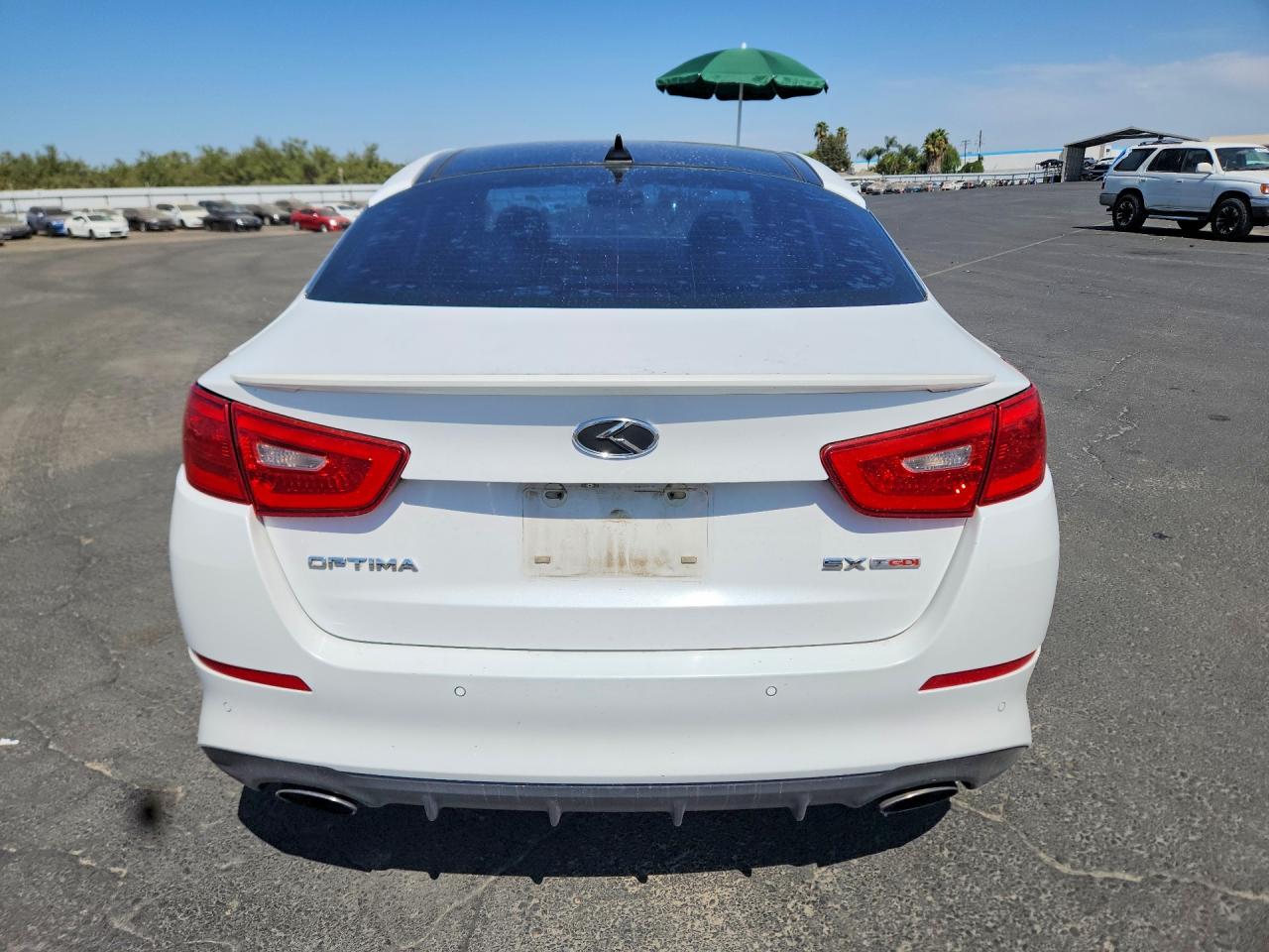 2014 Kia Optima Sx White vin: 5XXGR4A60EG283097