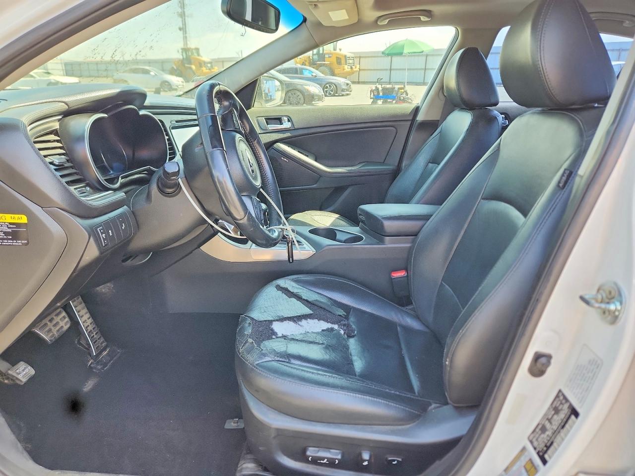 2014 Kia Optima Sx White vin: 5XXGR4A60EG283097