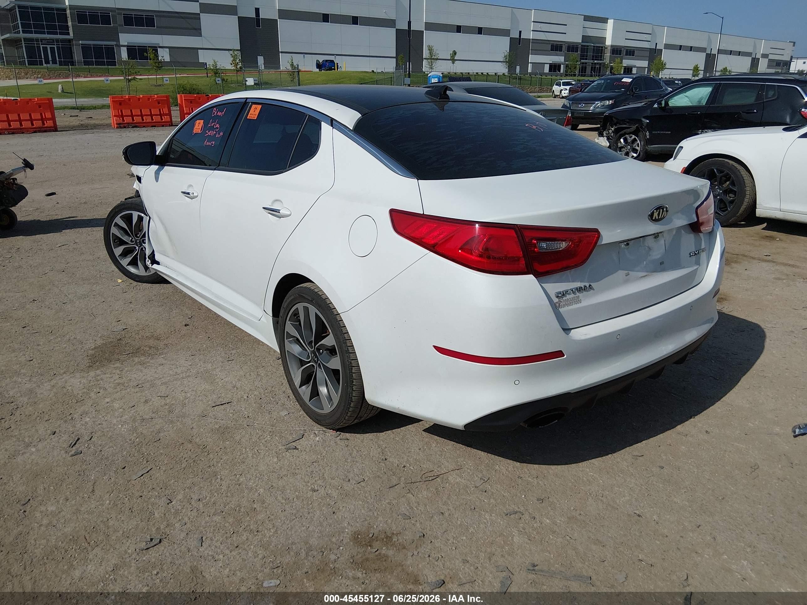 2015 Kia Optima Sx Turbo Белый vin: 5XXGR4A60FG410156