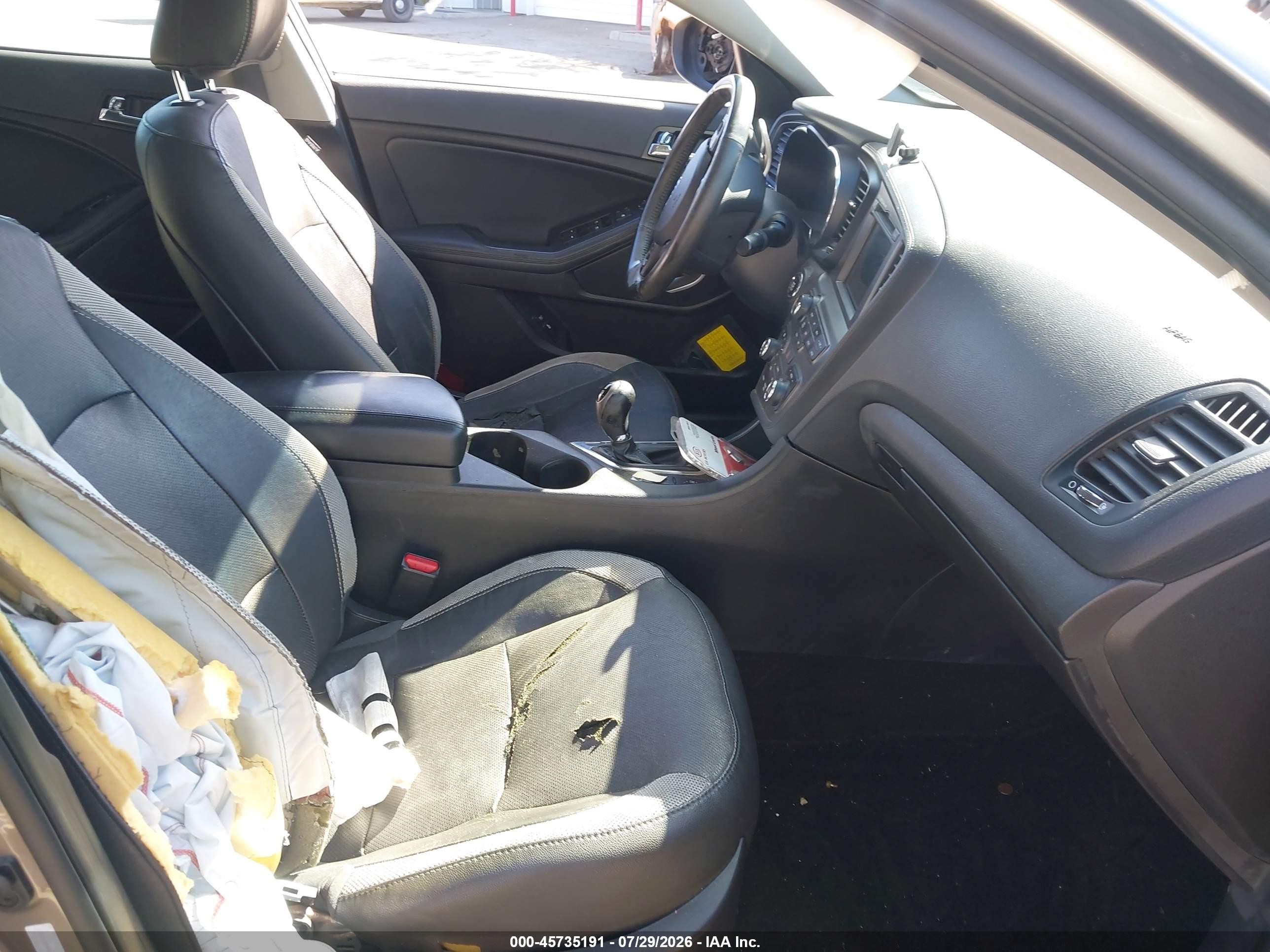 2012 Kia Optima Sx Gray vin: 5XXGR4A61CG057809