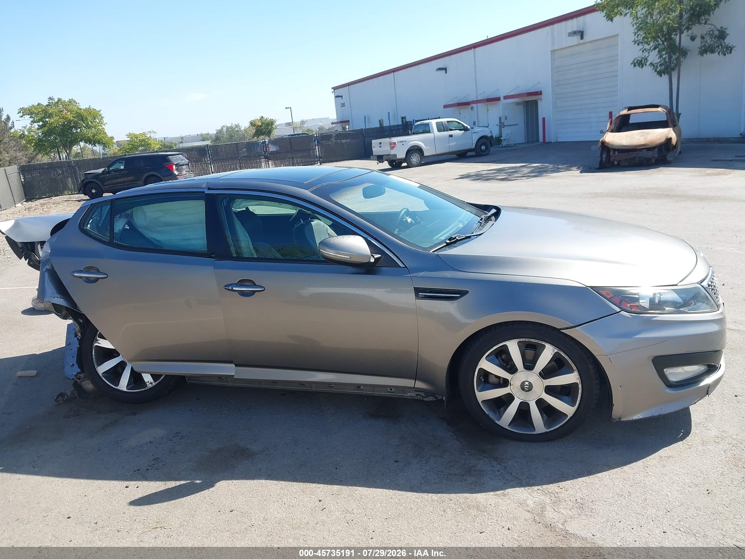 2012 Kia Optima Sx Gray vin: 5XXGR4A61CG057809