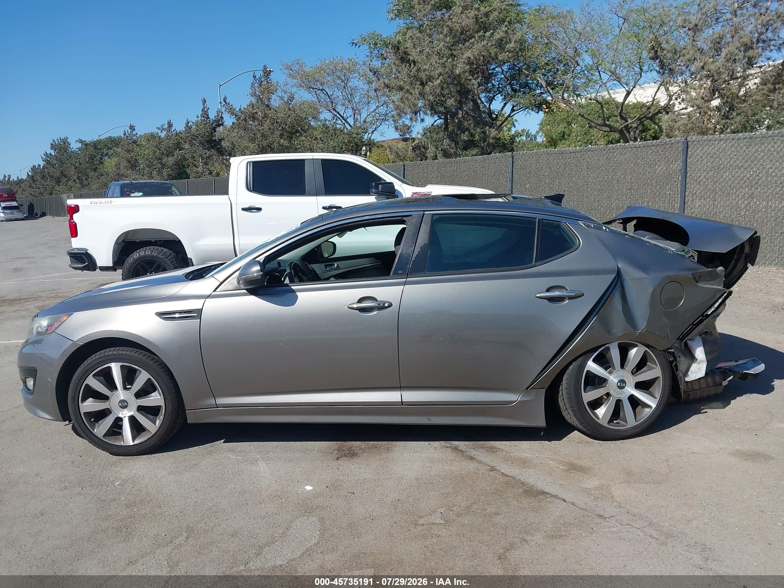 2012 Kia Optima Sx Gray vin: 5XXGR4A61CG057809